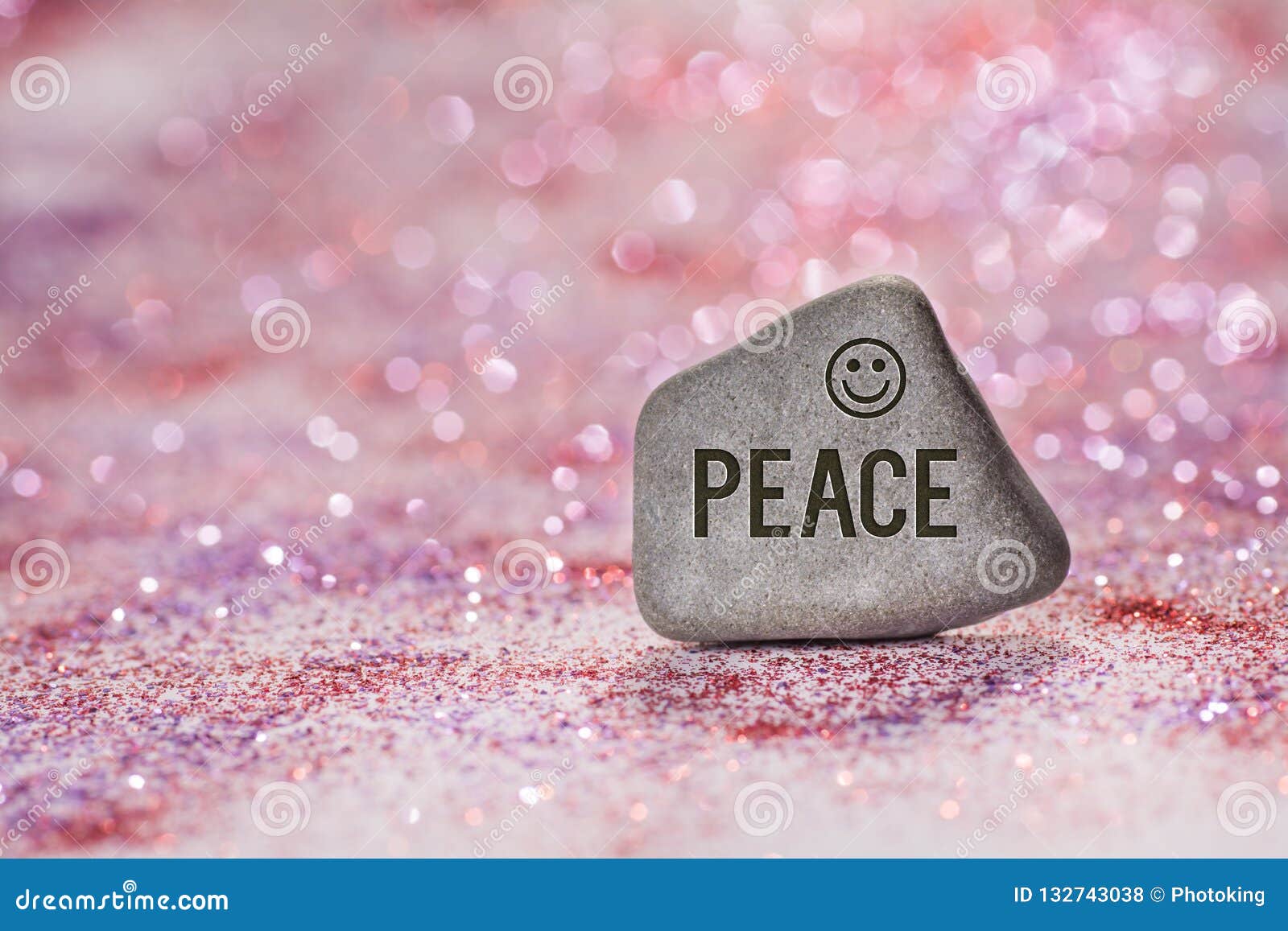 peace engrave on stone