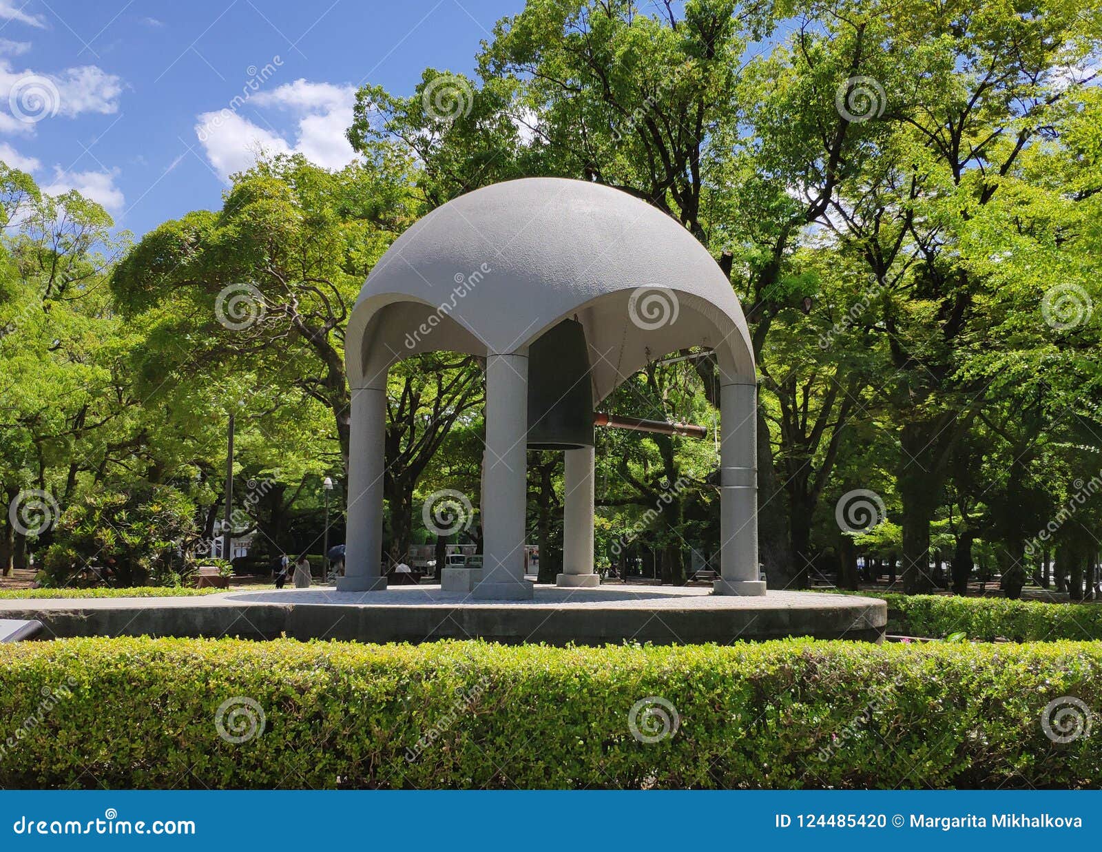 Hiroshima S Peace Memorial Park Editorial Image Image Of Bell