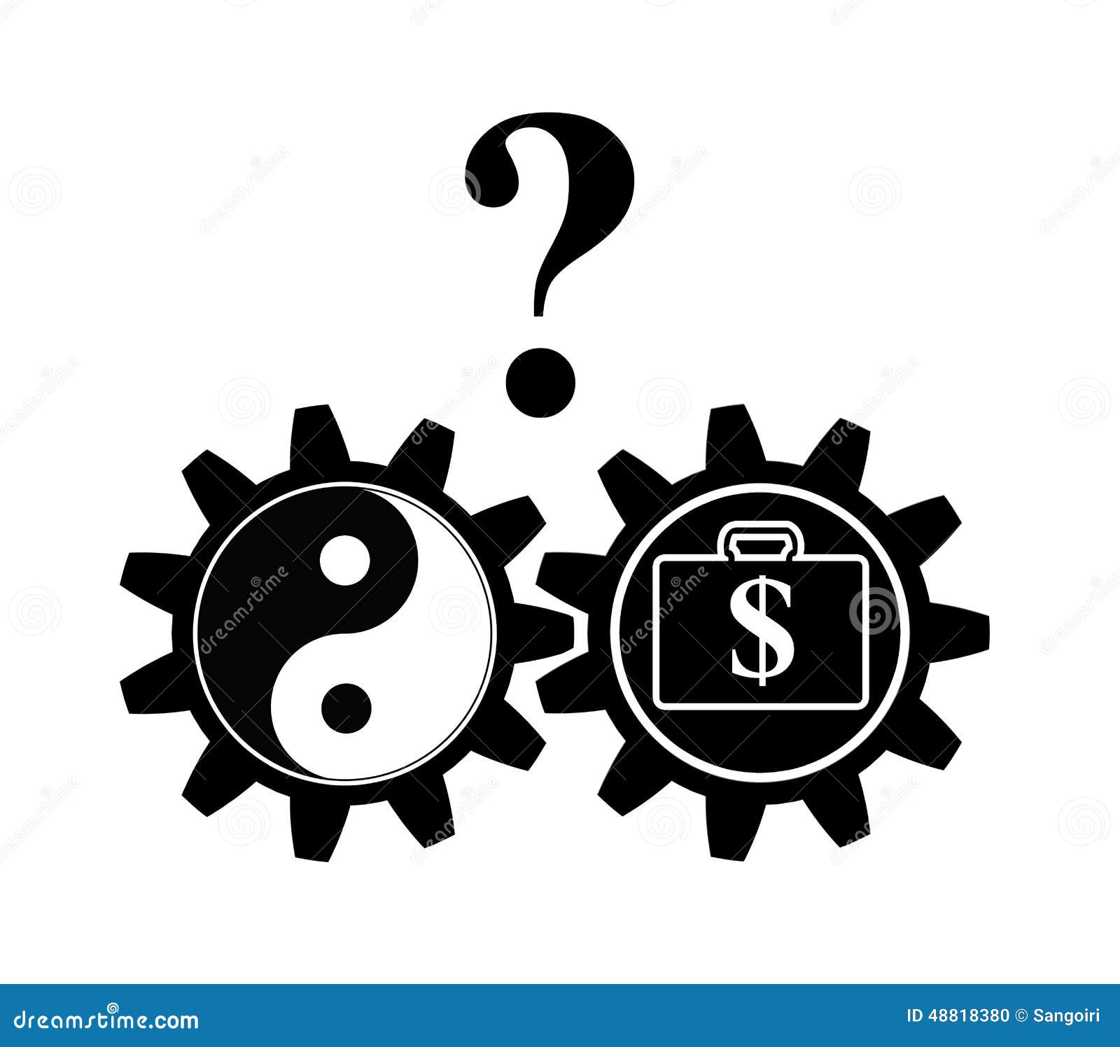 Peace Of Mind Or Riches Stock Illustration Illustration Of Psychology 4180