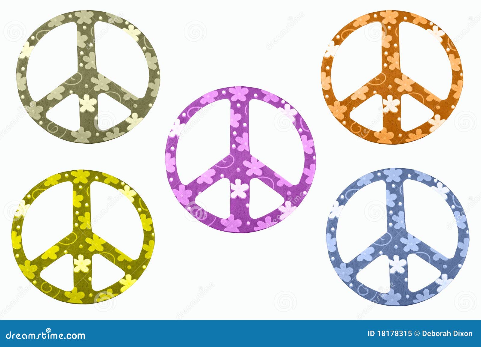 Peace Signs Isolated stock image. Image of symbols, green 18178315