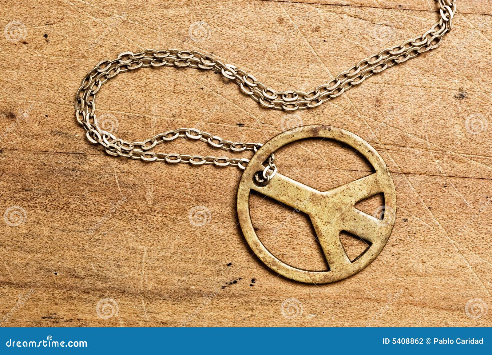 Peace sign necklace -