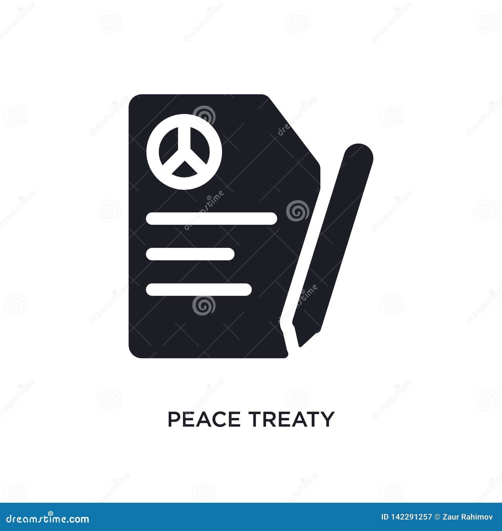 Peace Treaty Icon Trendy Peace Treaty Logo Concept On White Bac Vector Illustration