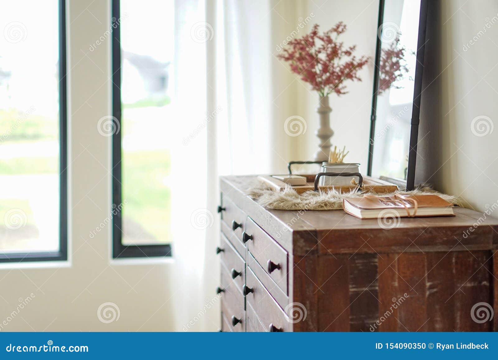 Peaceful Dresser By Open Window Stock Photo Image Of Lovely