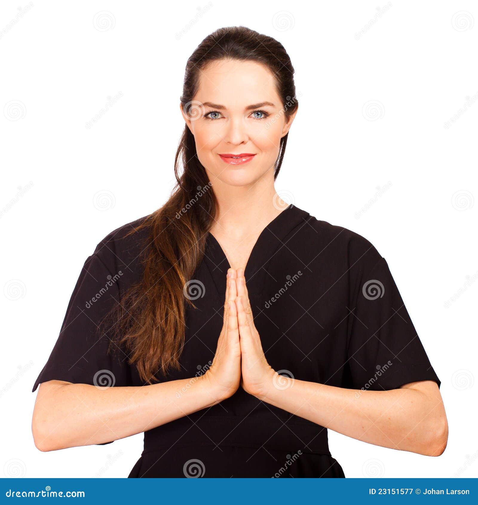 Peaceful Female Massage Therapist Stock Image Image Of Massage Person 23151577