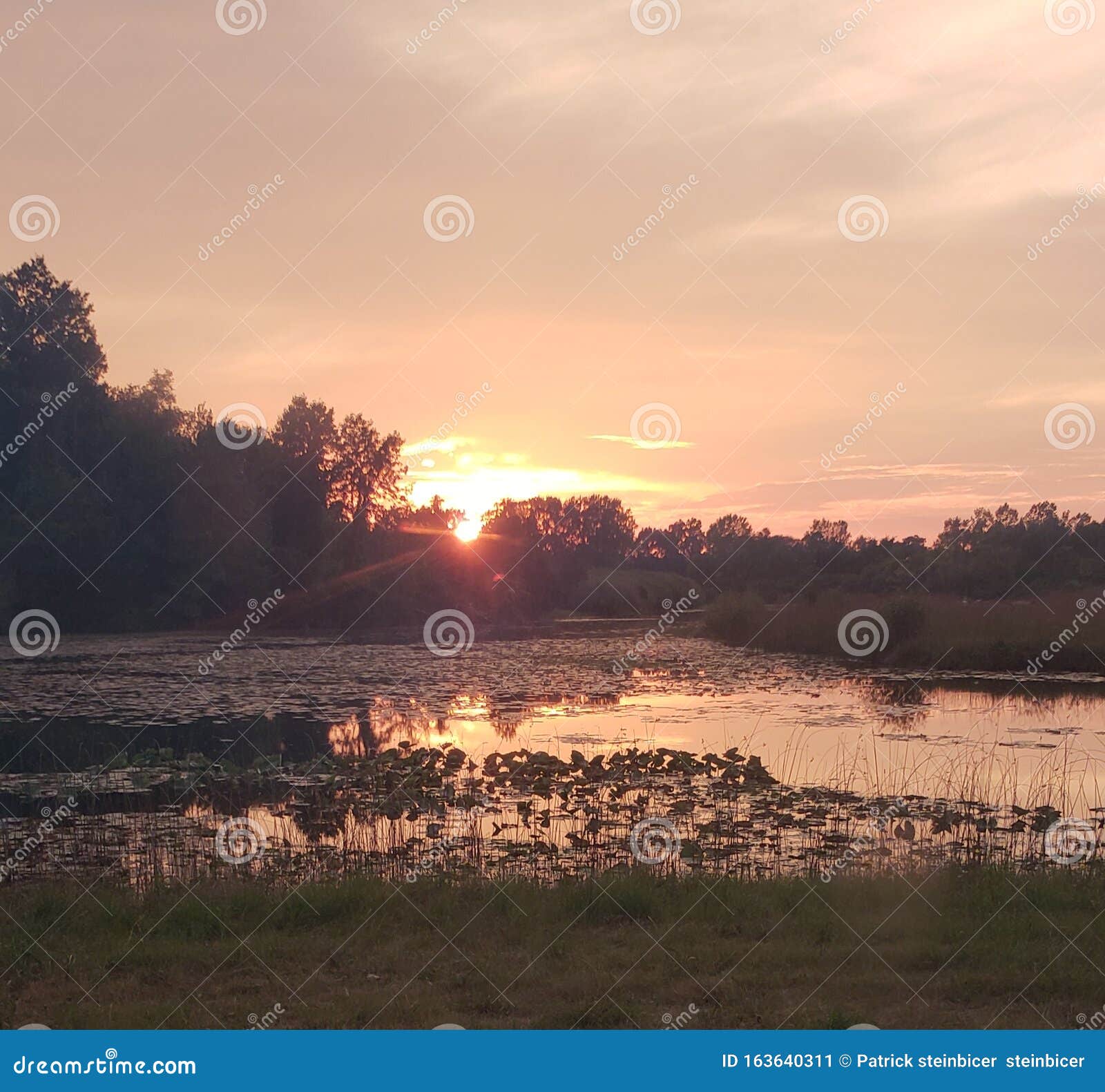 Peaceful Sunset into a Beautiful Night Stock Image - Image of peaceful