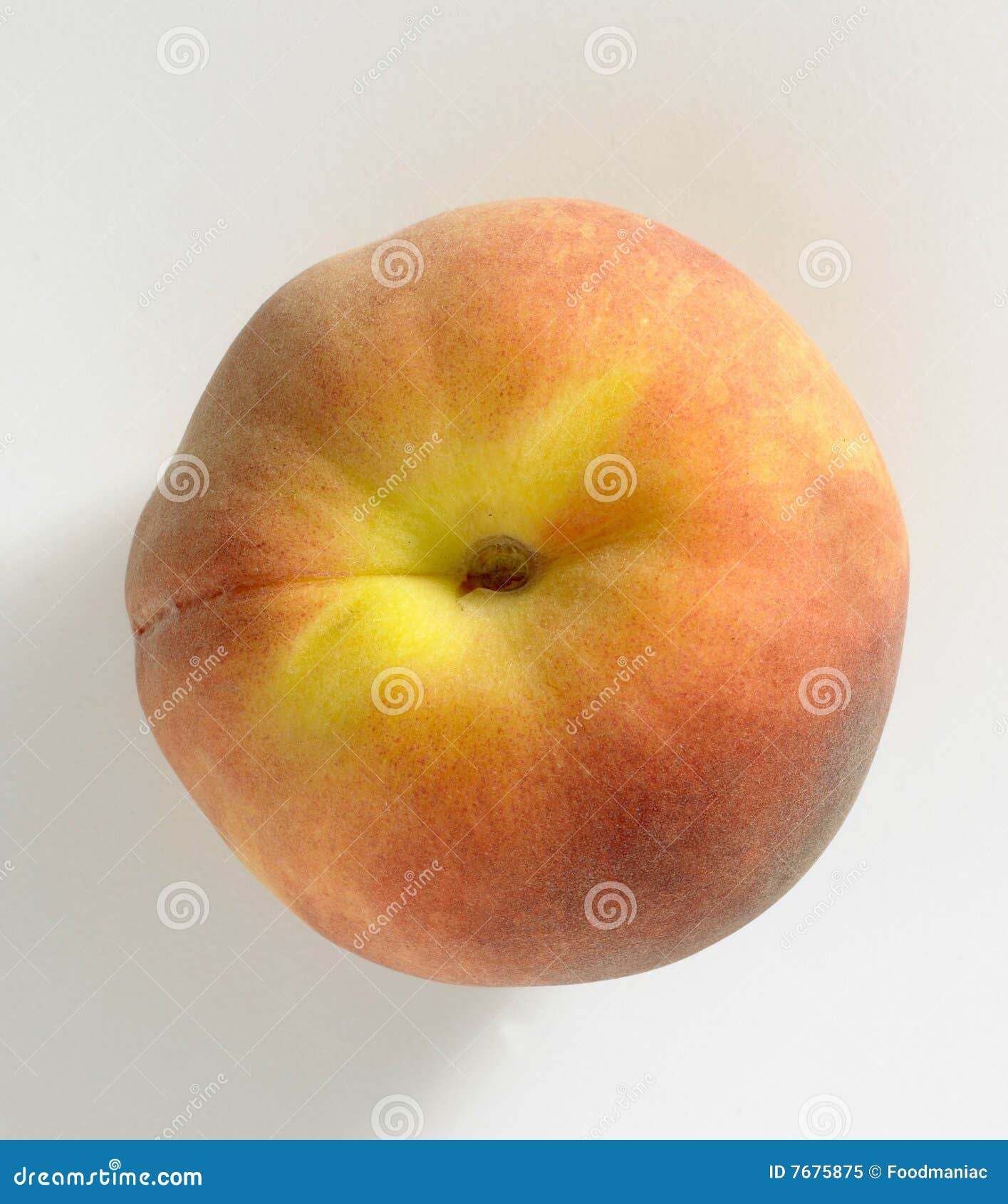 Peach stock image. Image of peach, fruit, freestanding 7675875