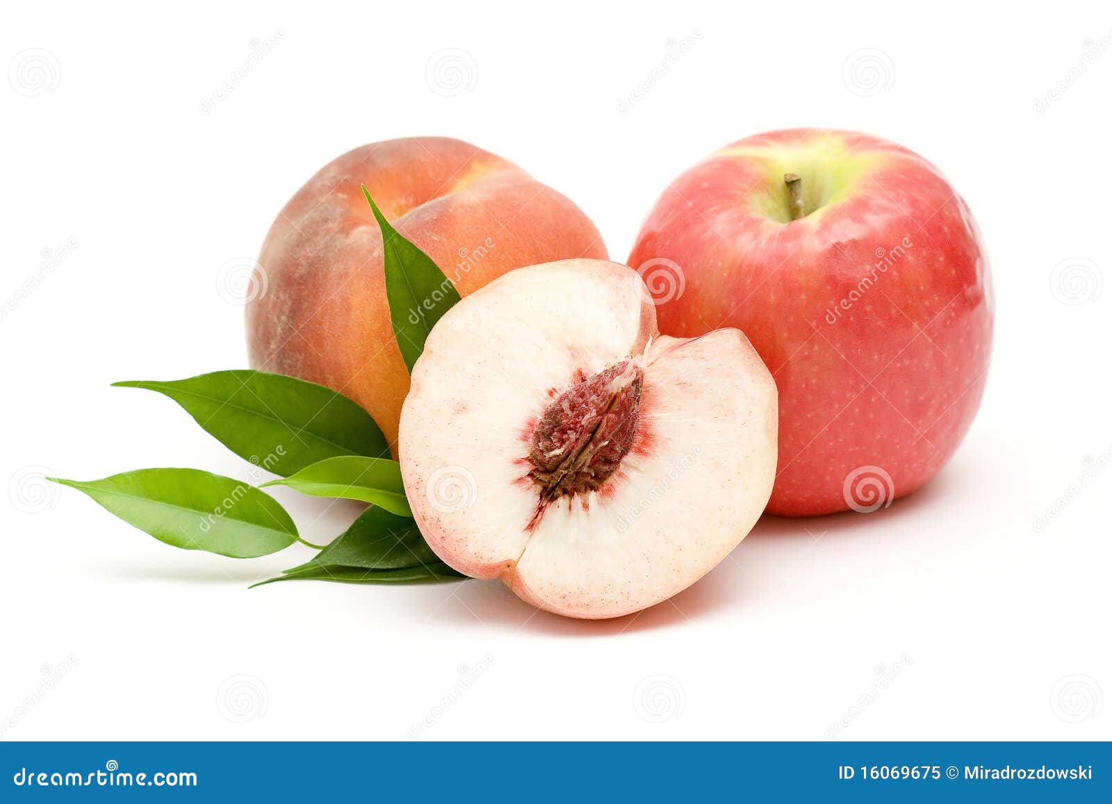 Peach and apple stock image. Image of vegetarian, calorie 16069675