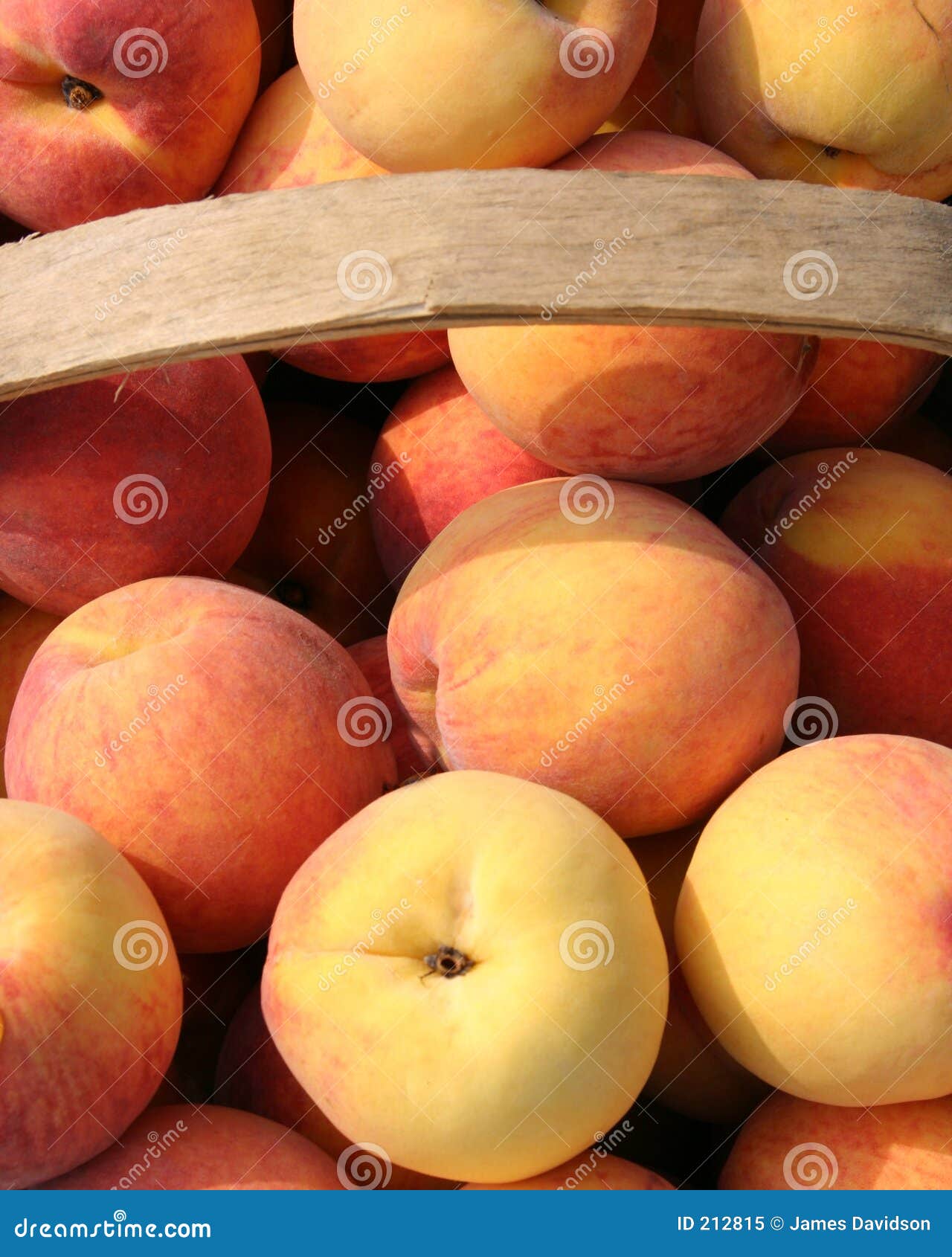 Peach Basket stock image. Image of wood, bushel, meal, peach 212815
