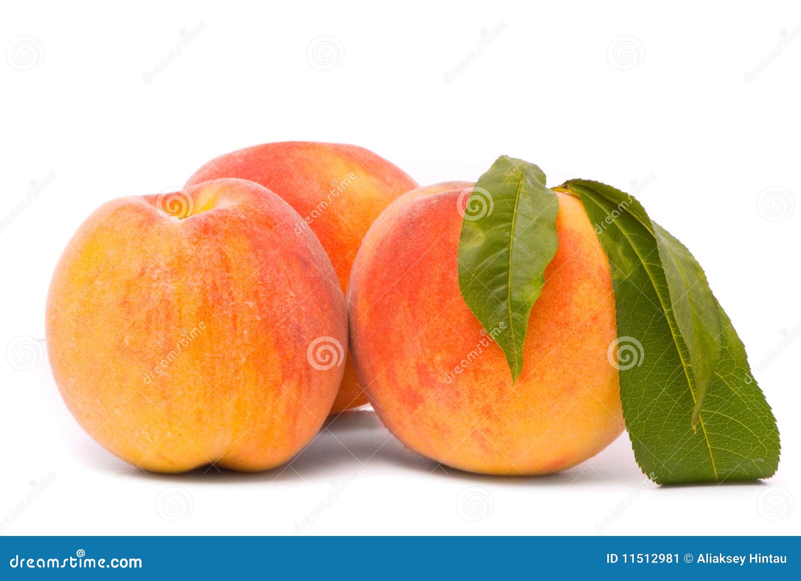 Peach Fruits with Green Leafs Stock Image Image of health, freshness