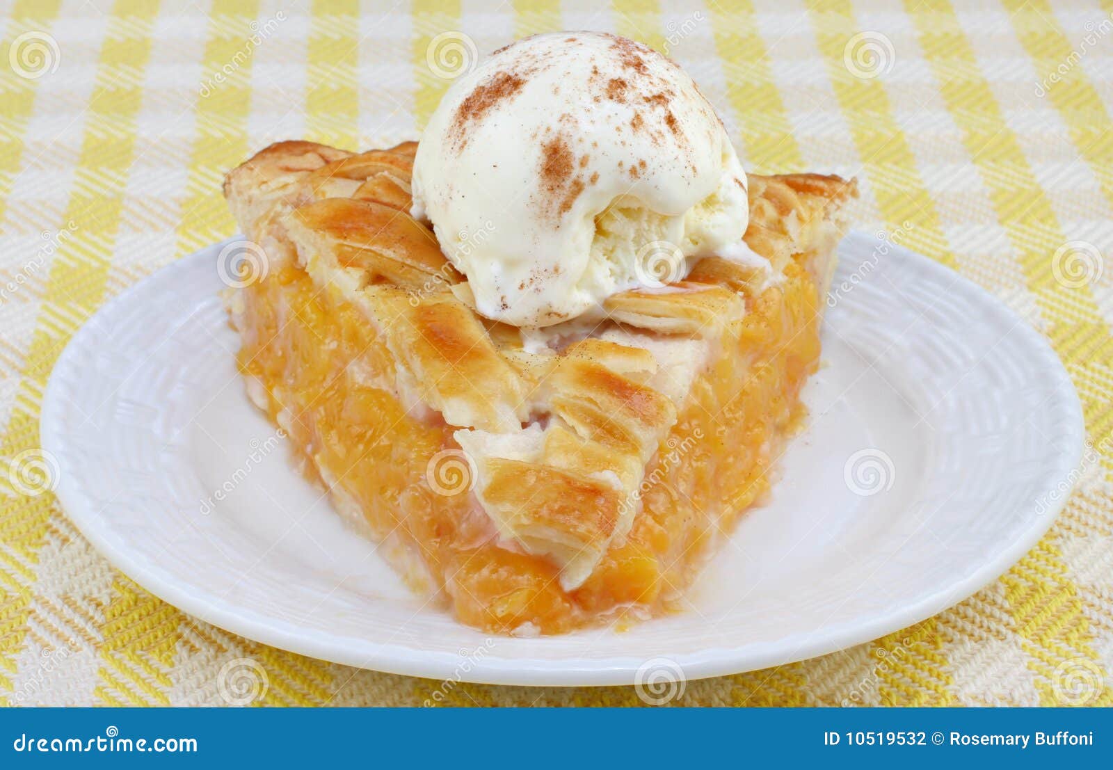 peach pie ala mode front view