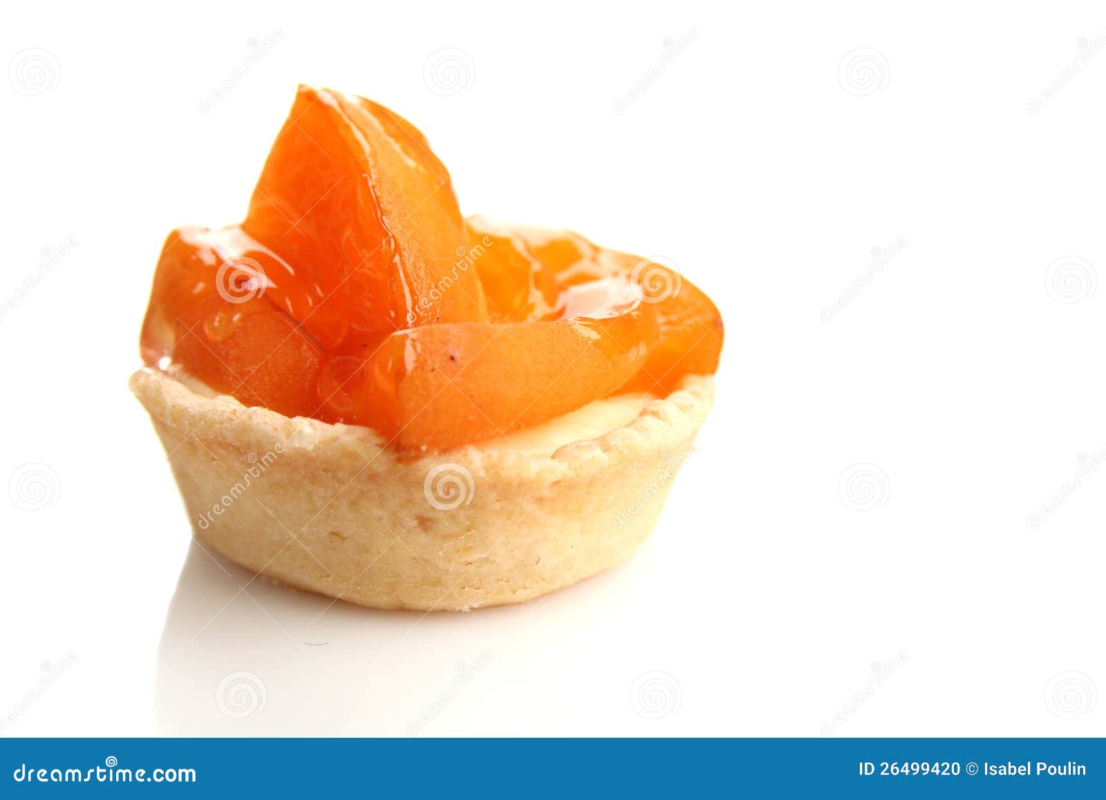 Peach tart stock photo. Image of delicious, closeup, cake 26499420