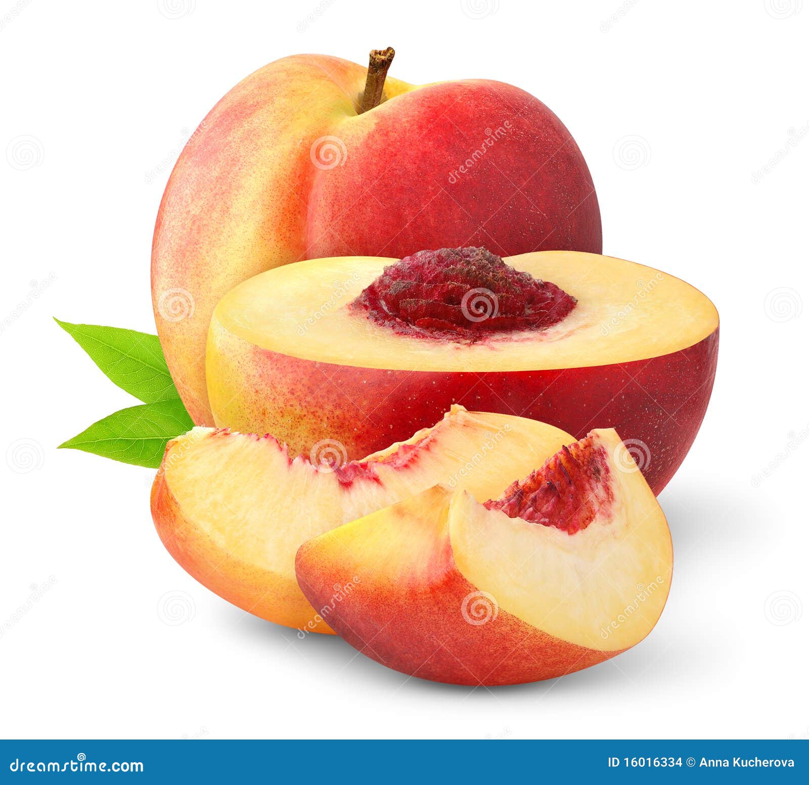 Isolated nectarine peaches stock photo. Image of cutout 16016334