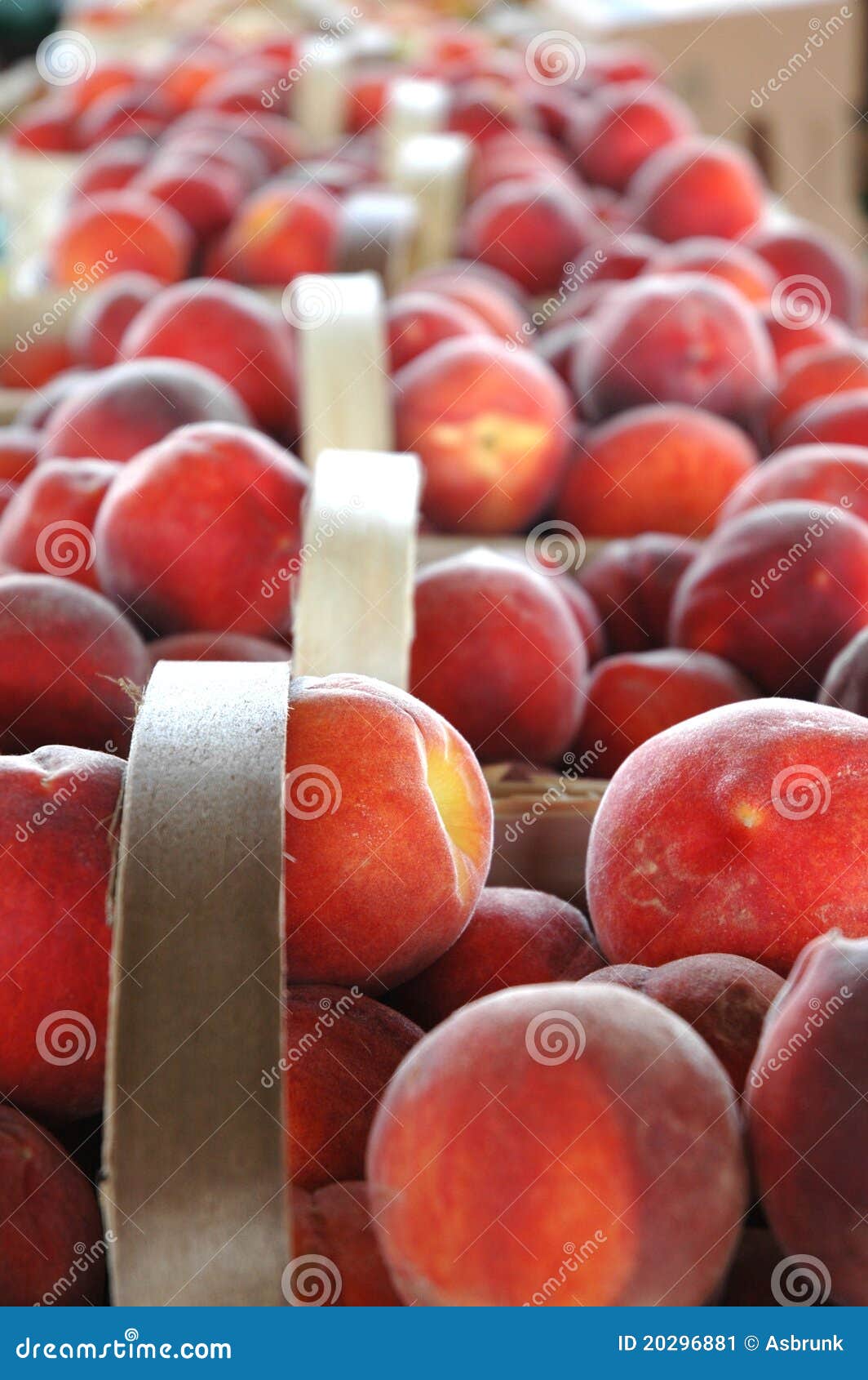 Peaches in a basket stock image. Image of flowering, climate 20296881