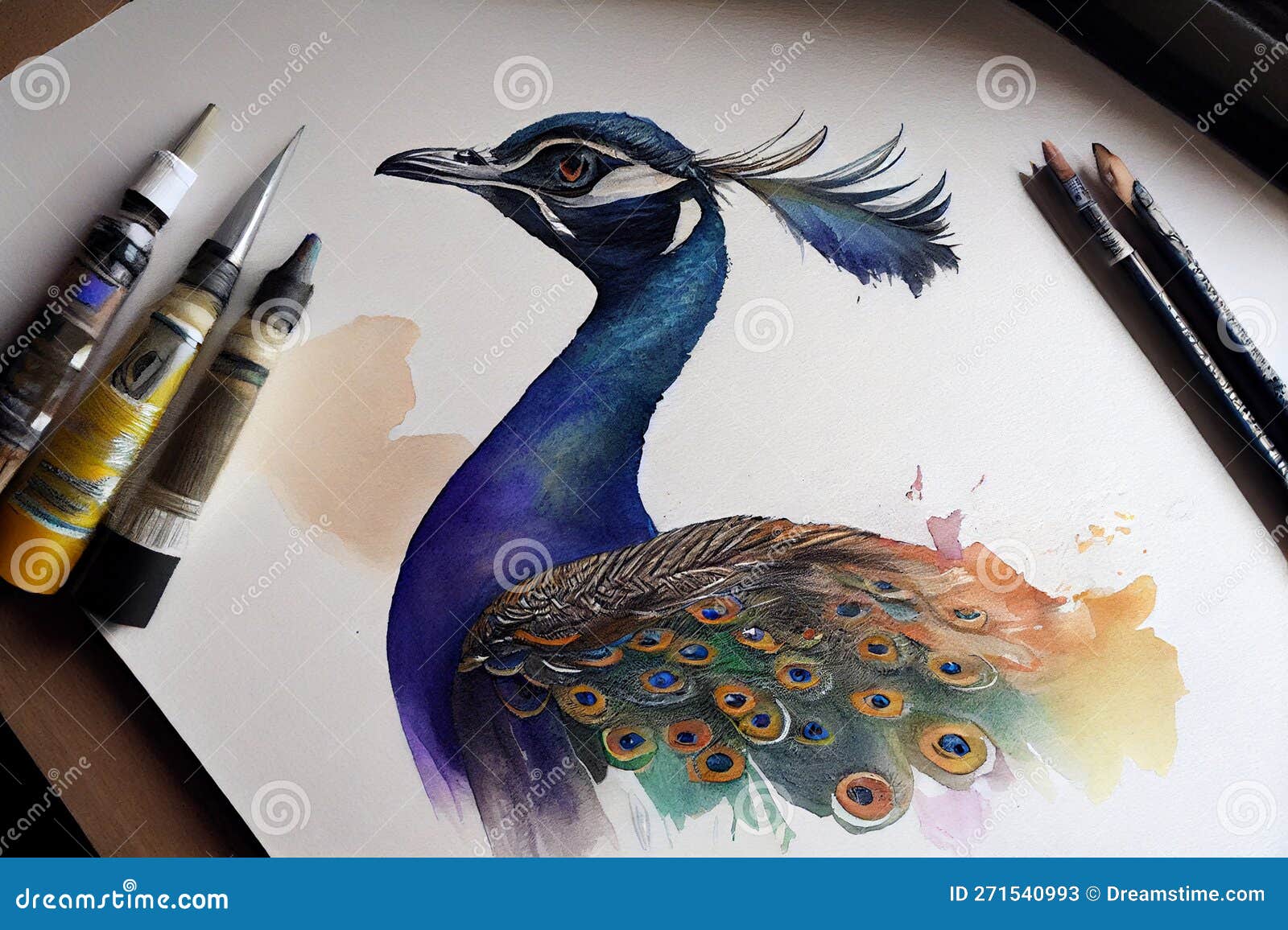 Premium Photo | Beautiful drawing peacock mandala art ai generated-saigonsouth.com.vn