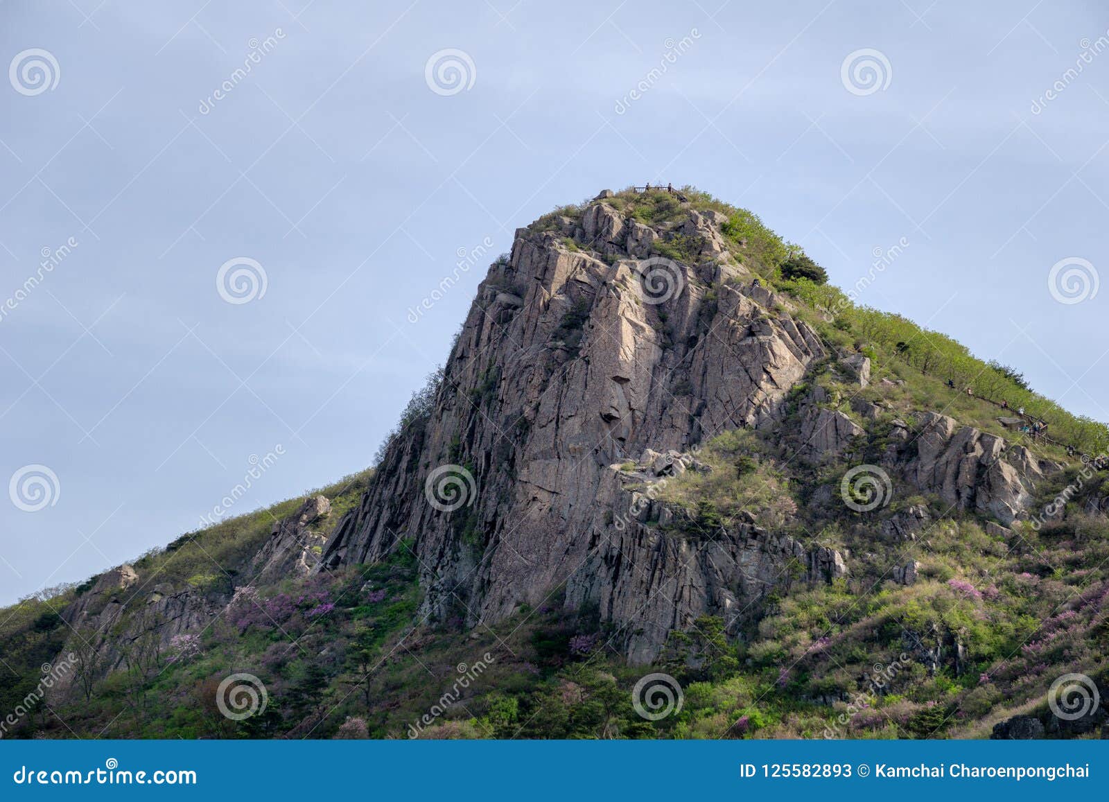 peak of the hwangmaesan country park in south korea.