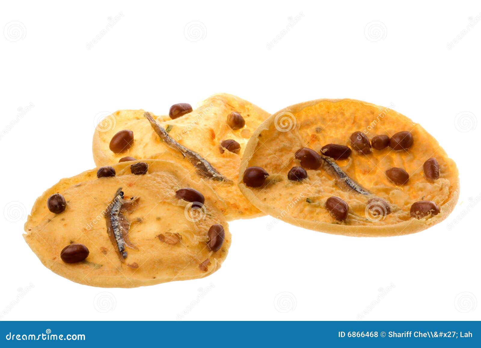 Peanut and Anchovy Crackers Stock Photo Image of appetizing, baked