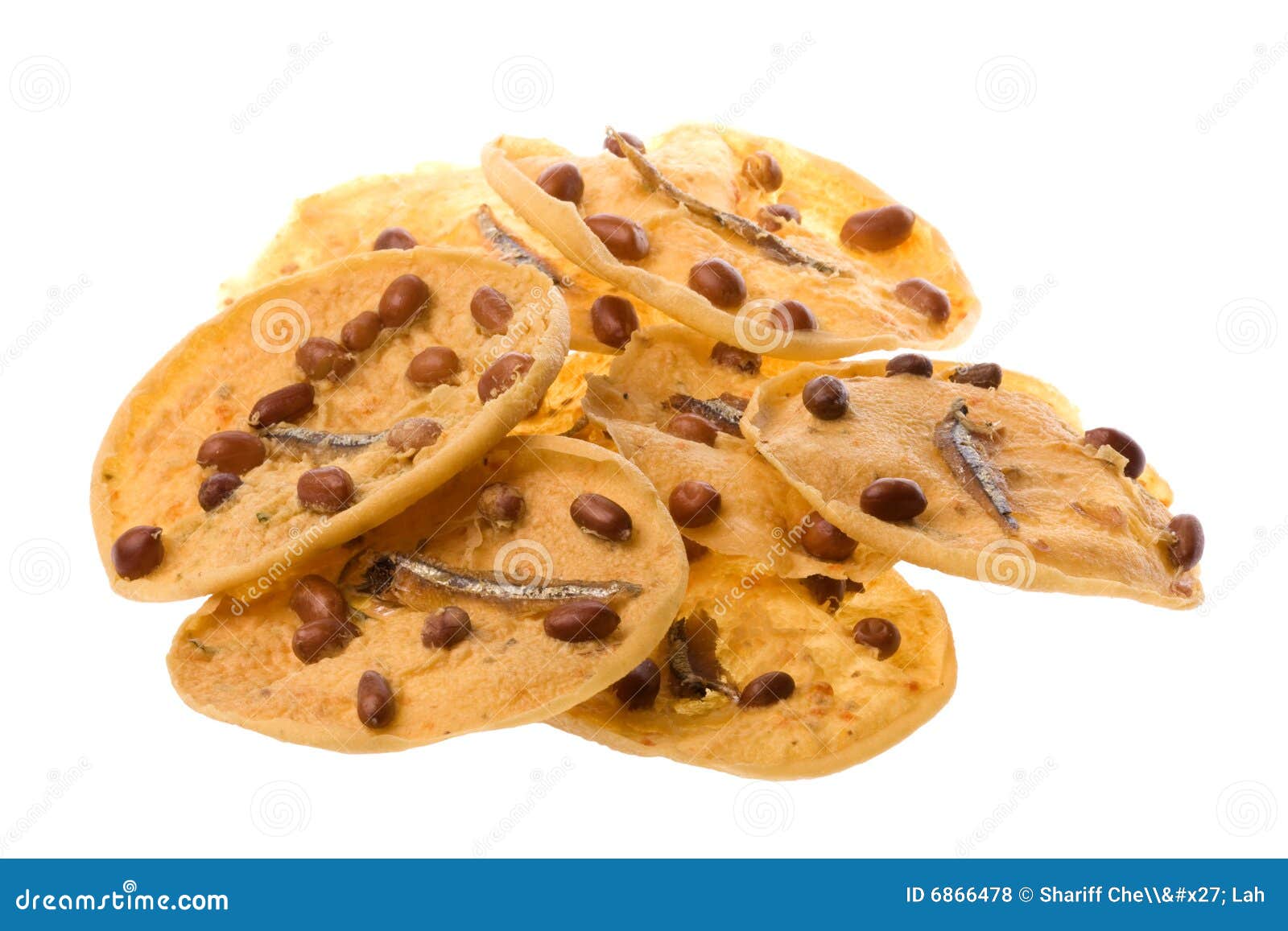 Peanut and Anchovy Crackers Stock Photo Image of white, biscuits 6866478