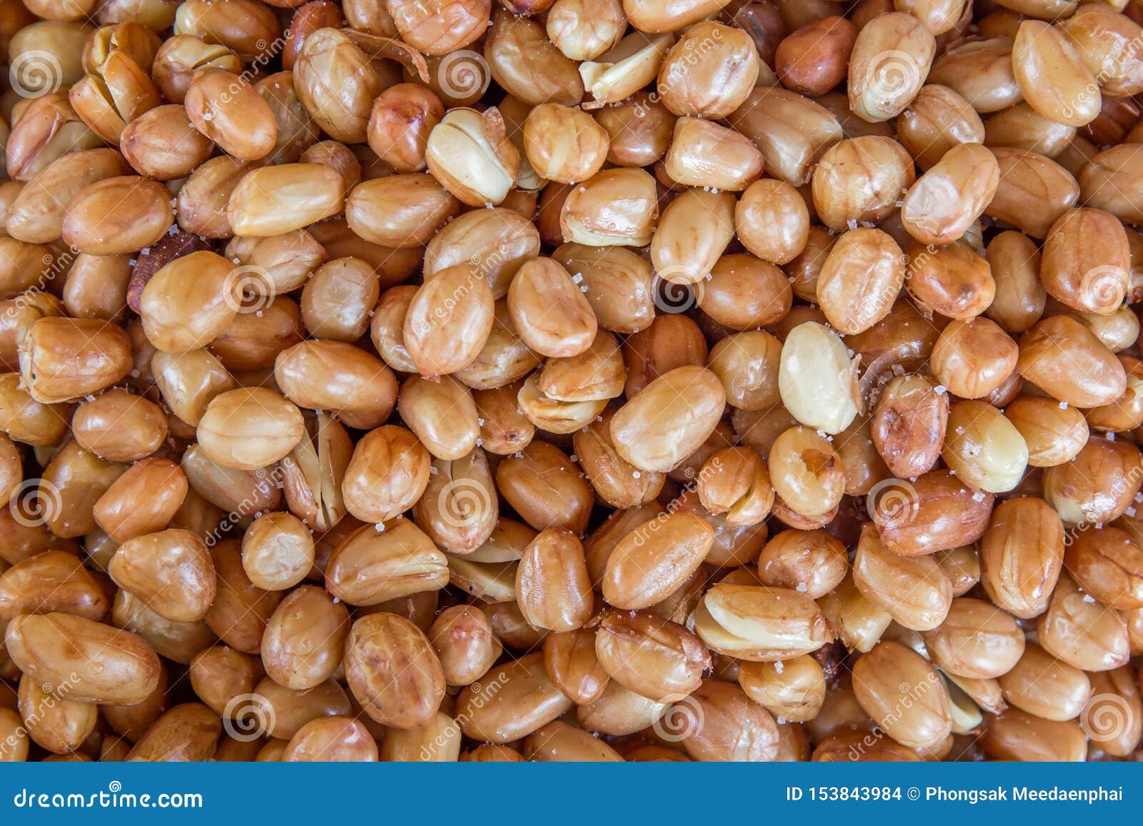Peanut Bean On White Color Background And Clipping Path. RoyaltyFree