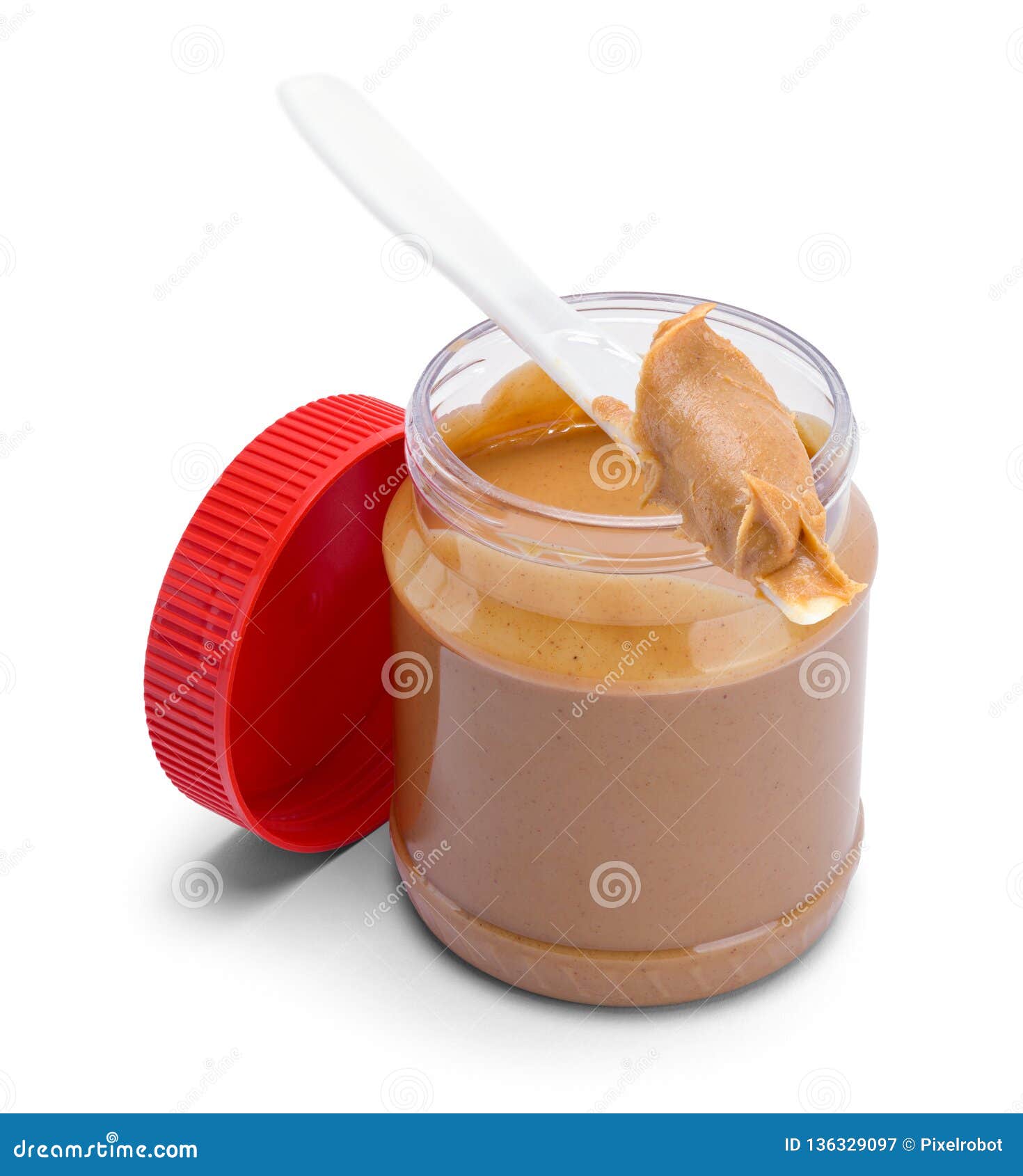 Peanut Butter Jar and Knife Stock Image - Image of small, food: 136329097