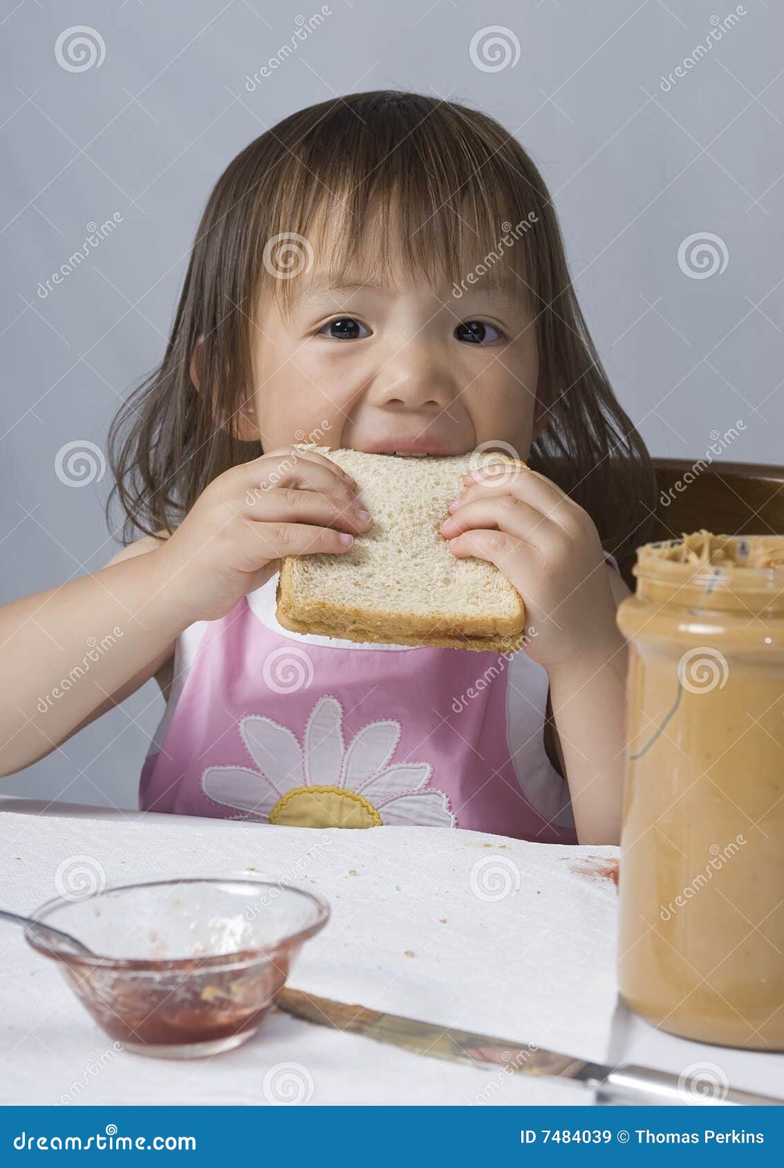 Peanut Butter And Jelly Stock Image Image Of Eating Youth 7484039