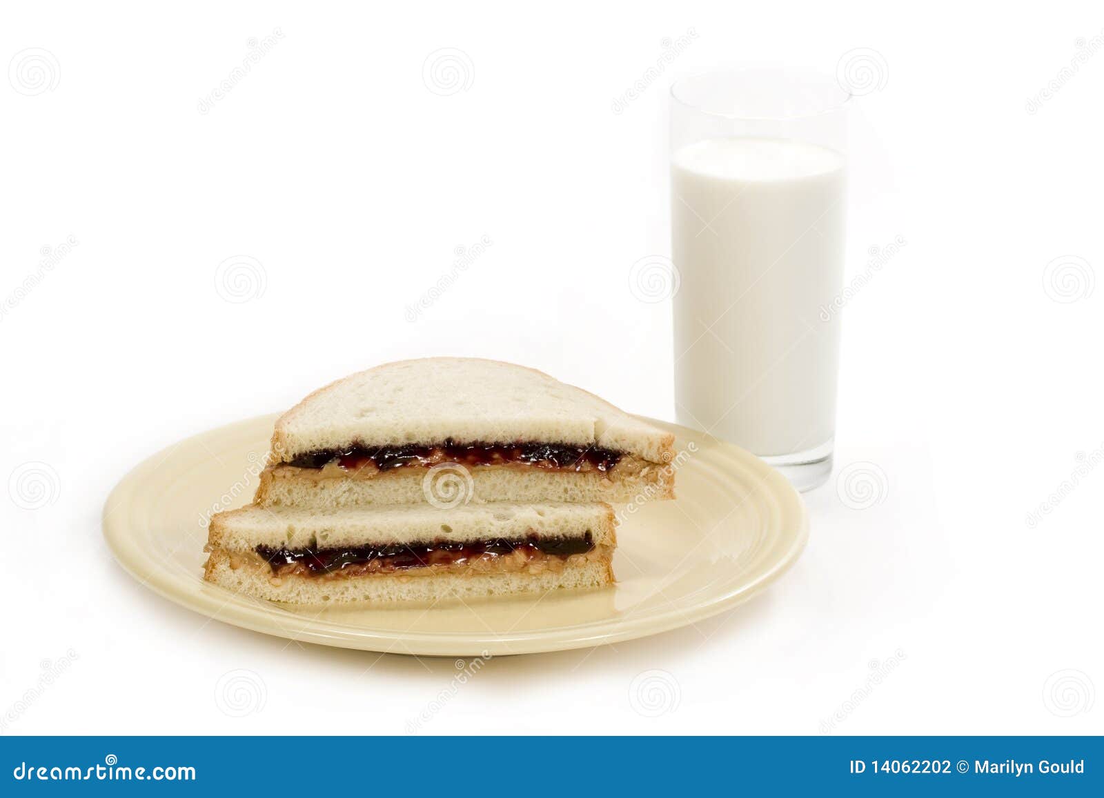 Peanutbutter And Jelly Sandwich Stock Photography Image 14062202