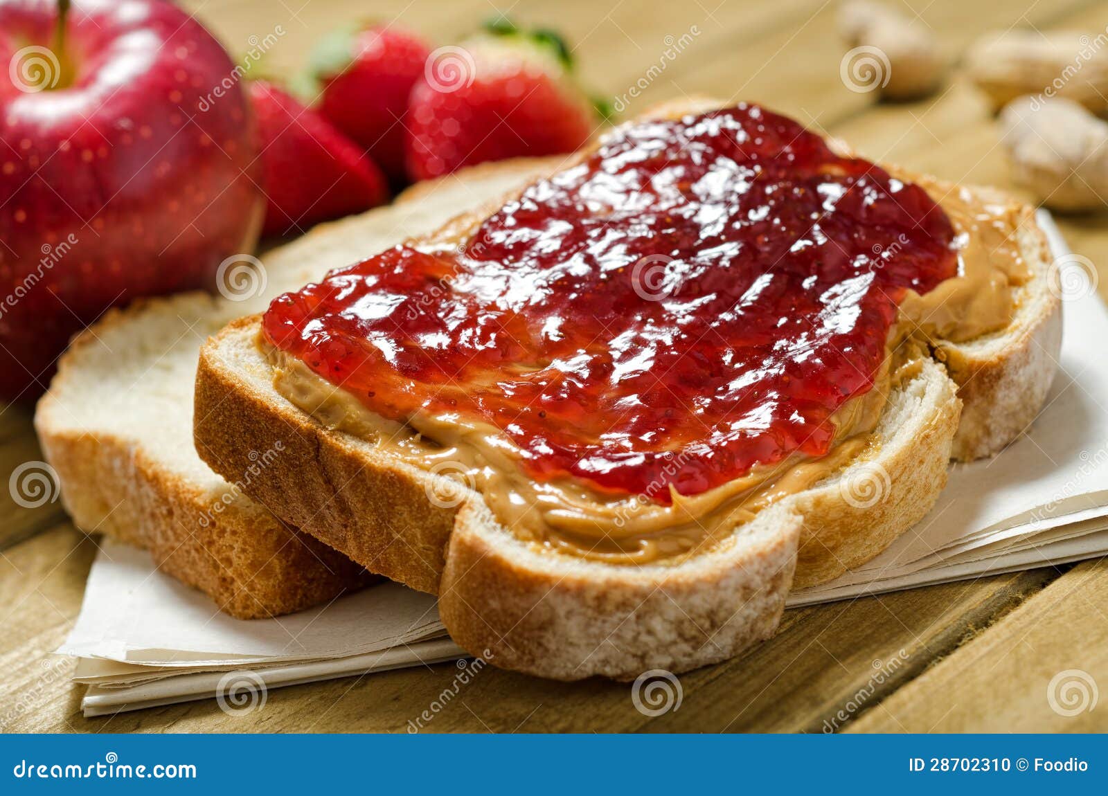 peanut butter and jelly sandwich