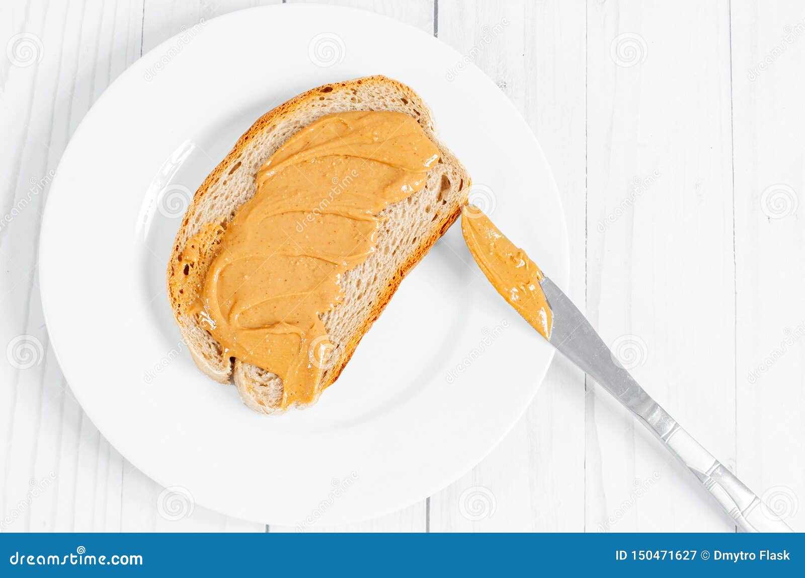 Peanut Butter Sandwiches Healthy Breakfast Bread With Peanut Butter Stock Image Image Of Delicious Calorie