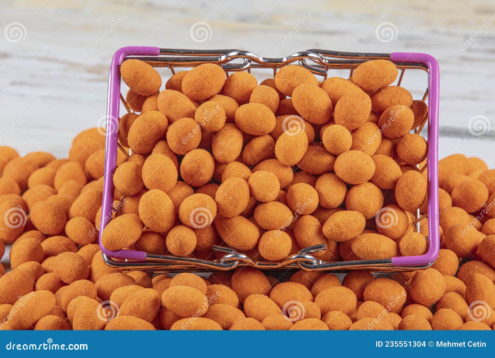 Peanut with Chips Sauce. Pile of Sauce Peanuts Stock Photo Image of