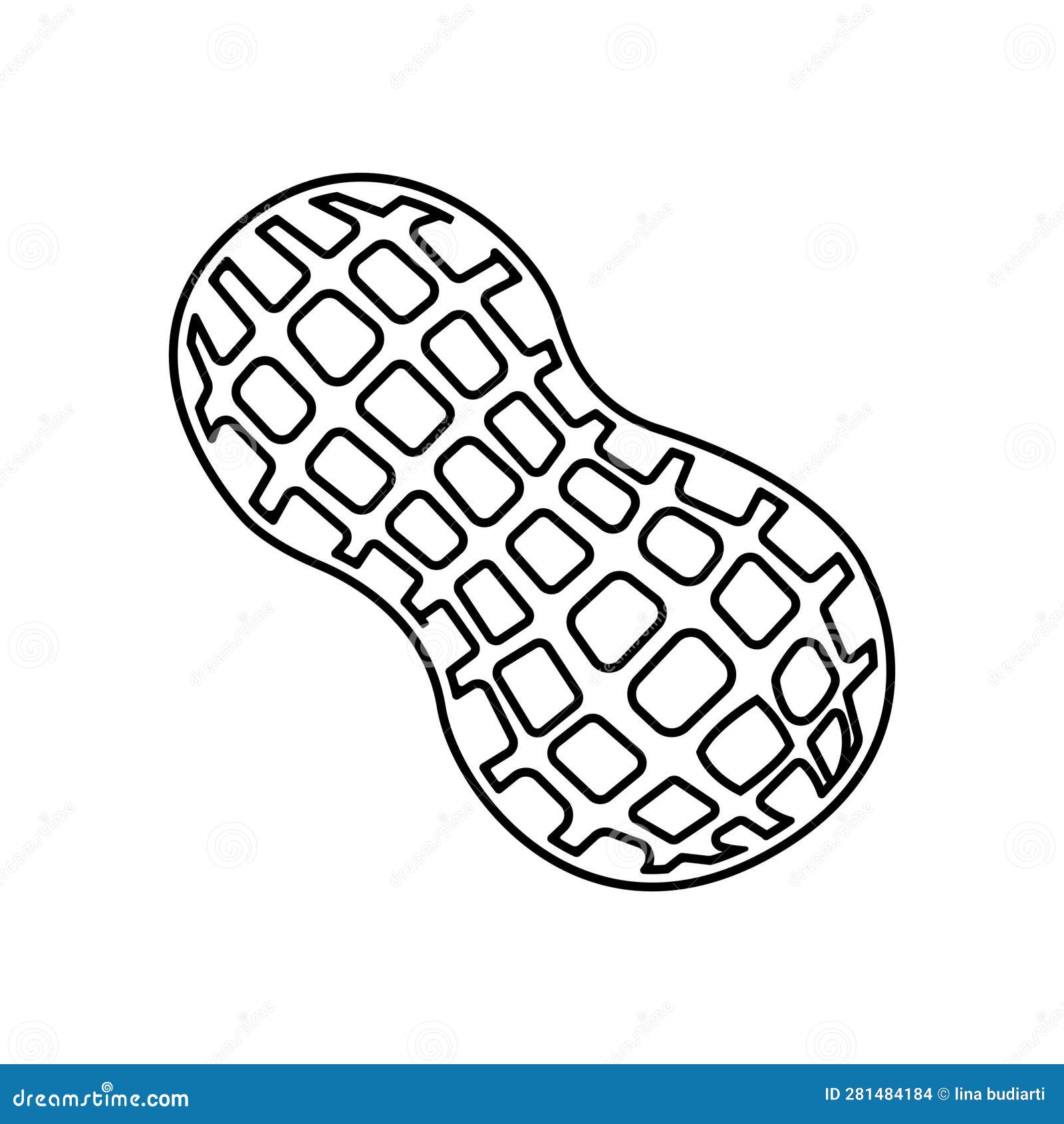 Peanut Oil Icon Sign. Groundnut Oil Bottle Icon. Vector Cartoon Hand