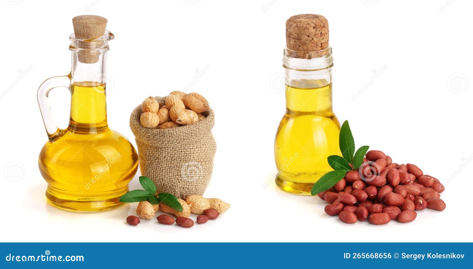 Peanut Oil in a Glass Bottle with Peanuts in Bag Stock Photo Image of