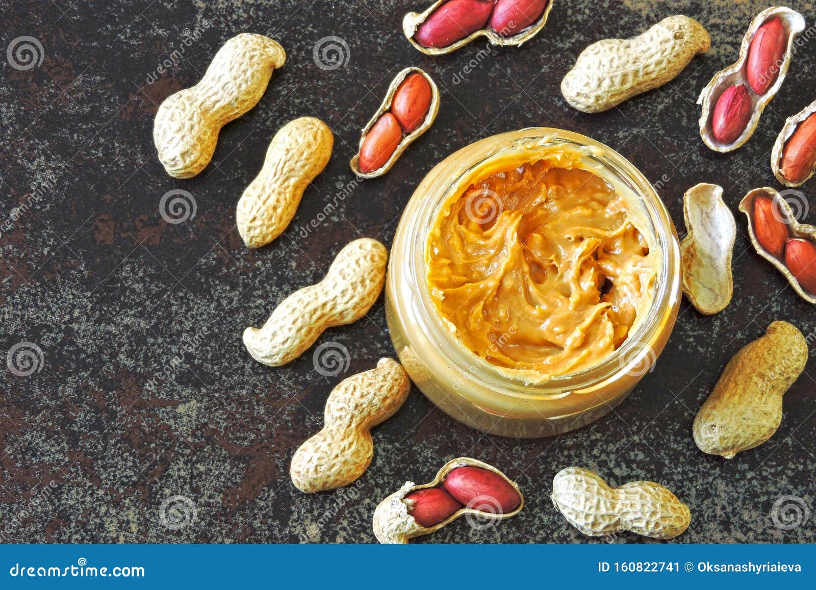 Peanut Paste and Peanuts. Vegan Snack. Vegetable Protein Concept. Stock Image Image of diet