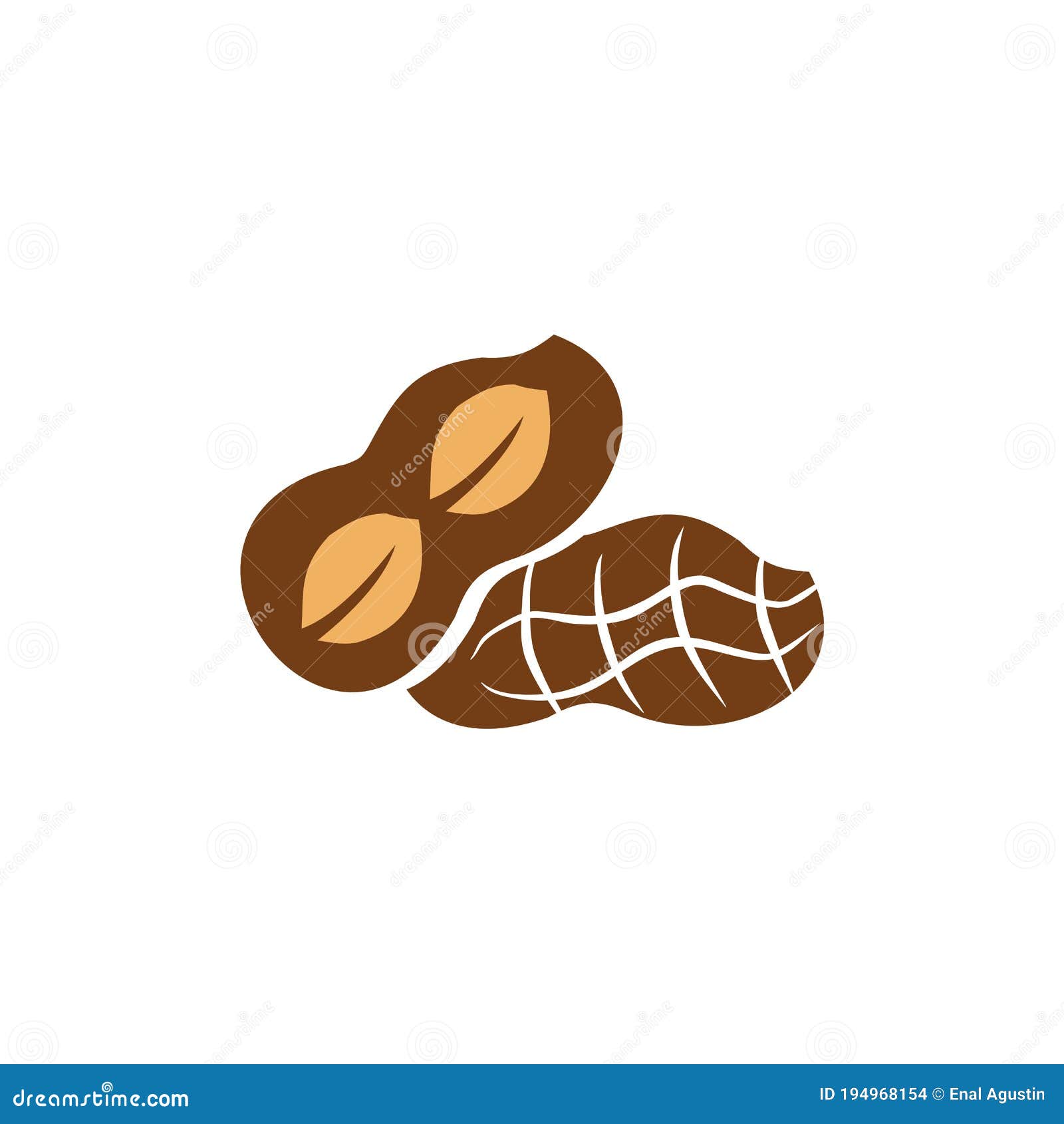 Peanut Plant Logo Design Template Stock Vector Illustration of