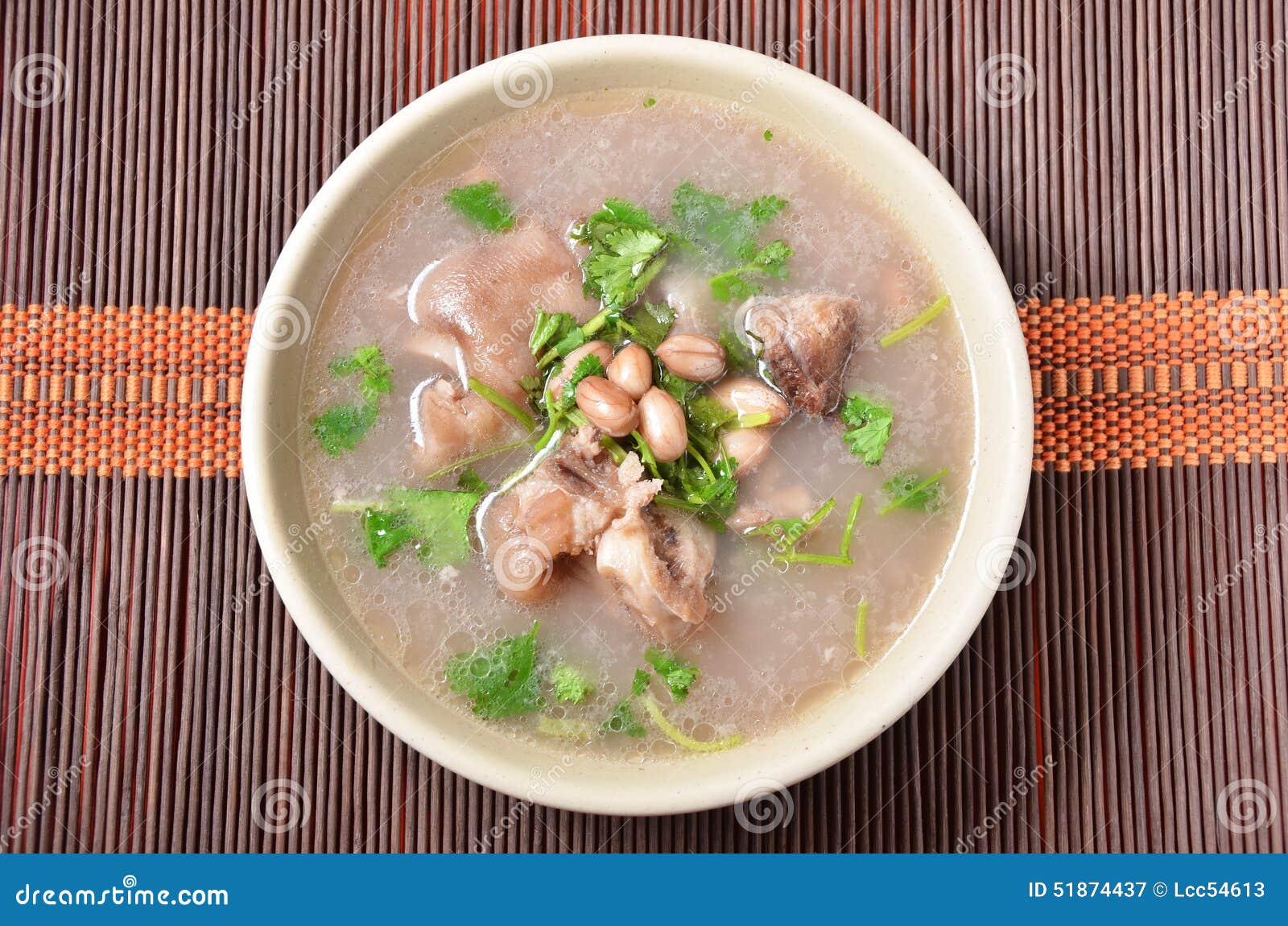 Peanut pork knuckle soup stock image. Image of meat, cuisine 51874437