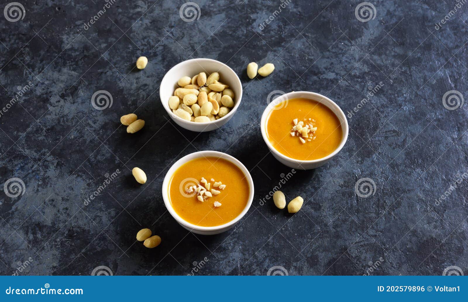 Peanut sauce in bowl stock photo. Image of vegetarian 202579896