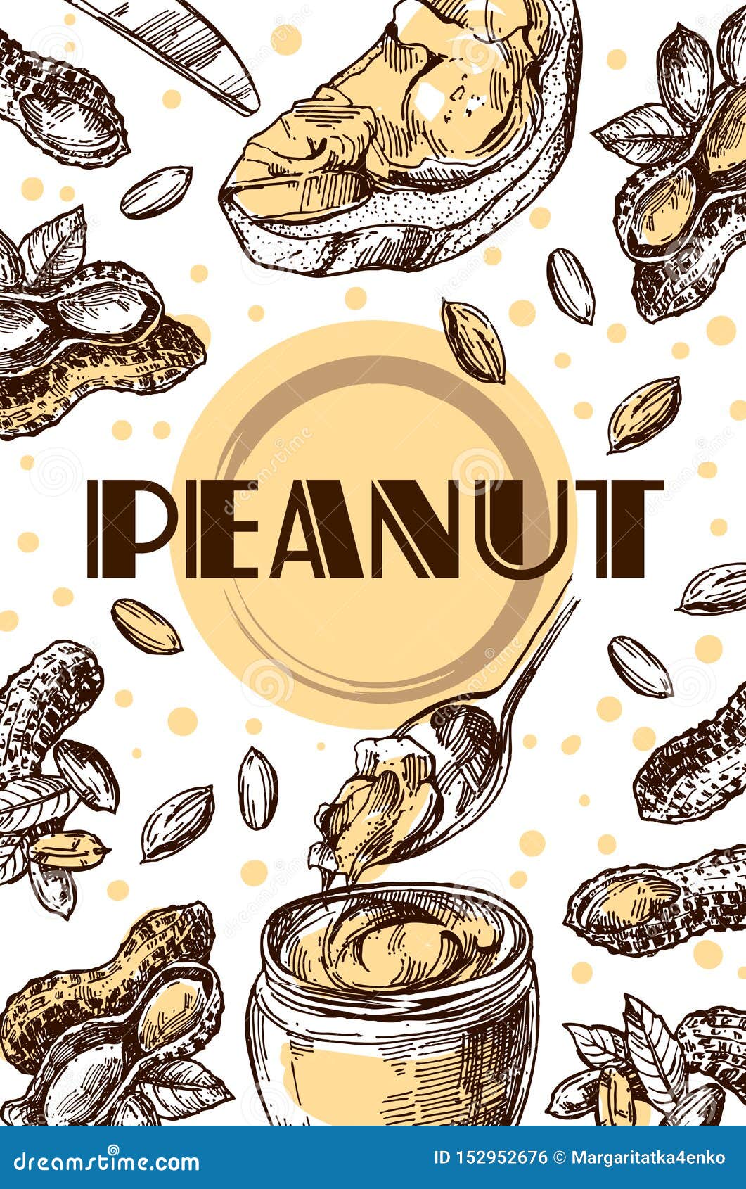 Peanut Sketch Illustration Hand Drawn Beautiful Set of Groundnut Stock  Vector  Illustration of butter food 152952676