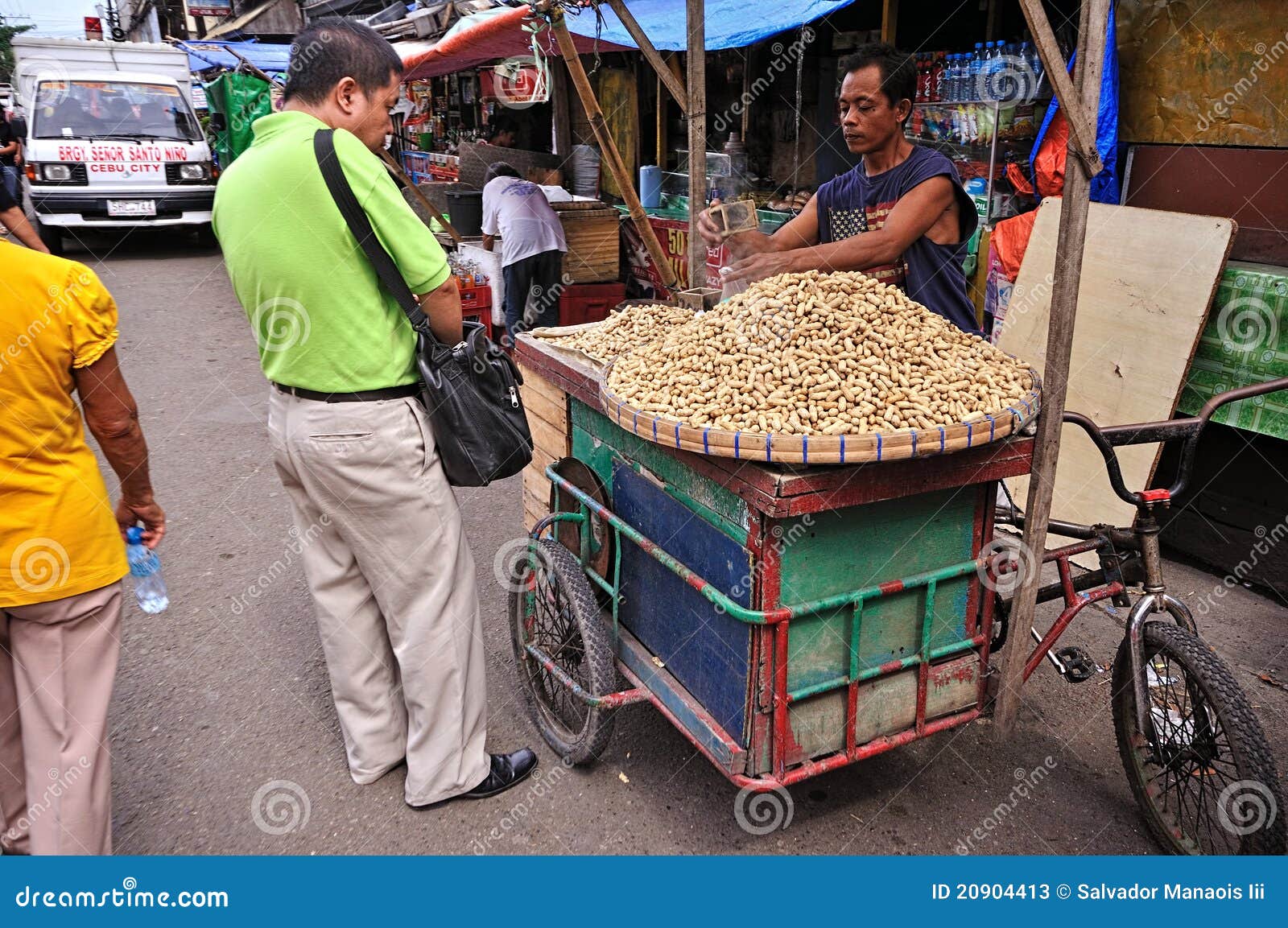 Peanut Vendor, Cebu City, Philippines Editorial Stock Photo Image of