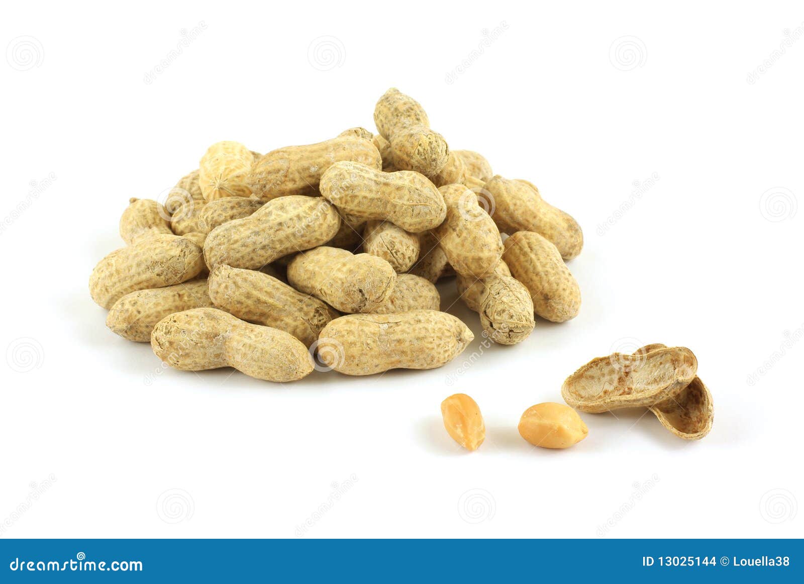 Peanuts Group Single Shelled Stock Photo Image of roasted, white
