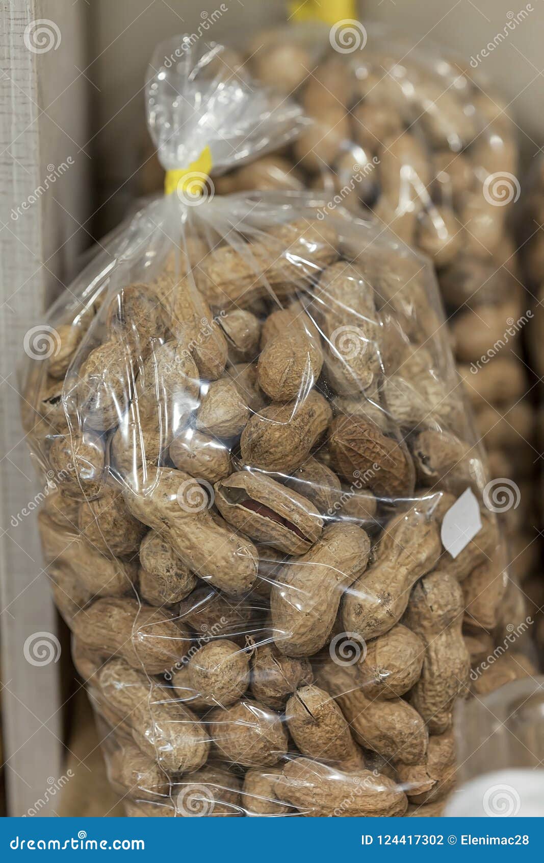 Peanuts in Their Shell Closeup Stock Photo Image of edible, open