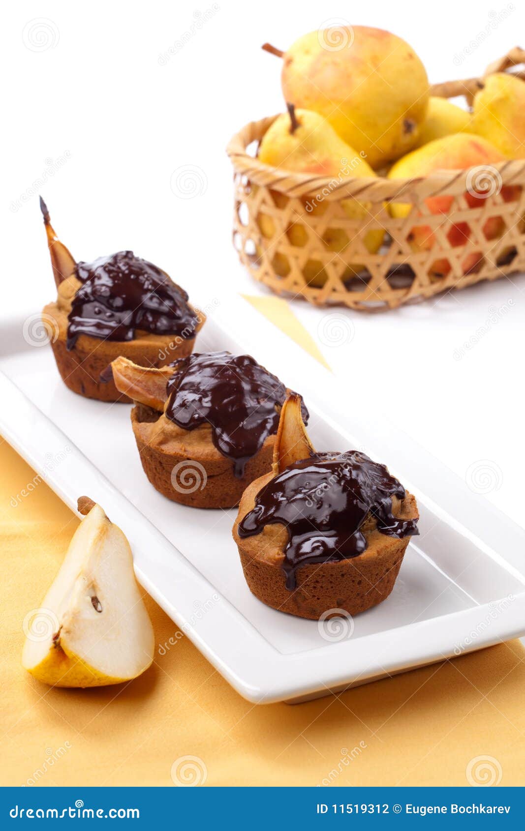 Pear Chocolate muffins stock photo. Image of muffins 11519312