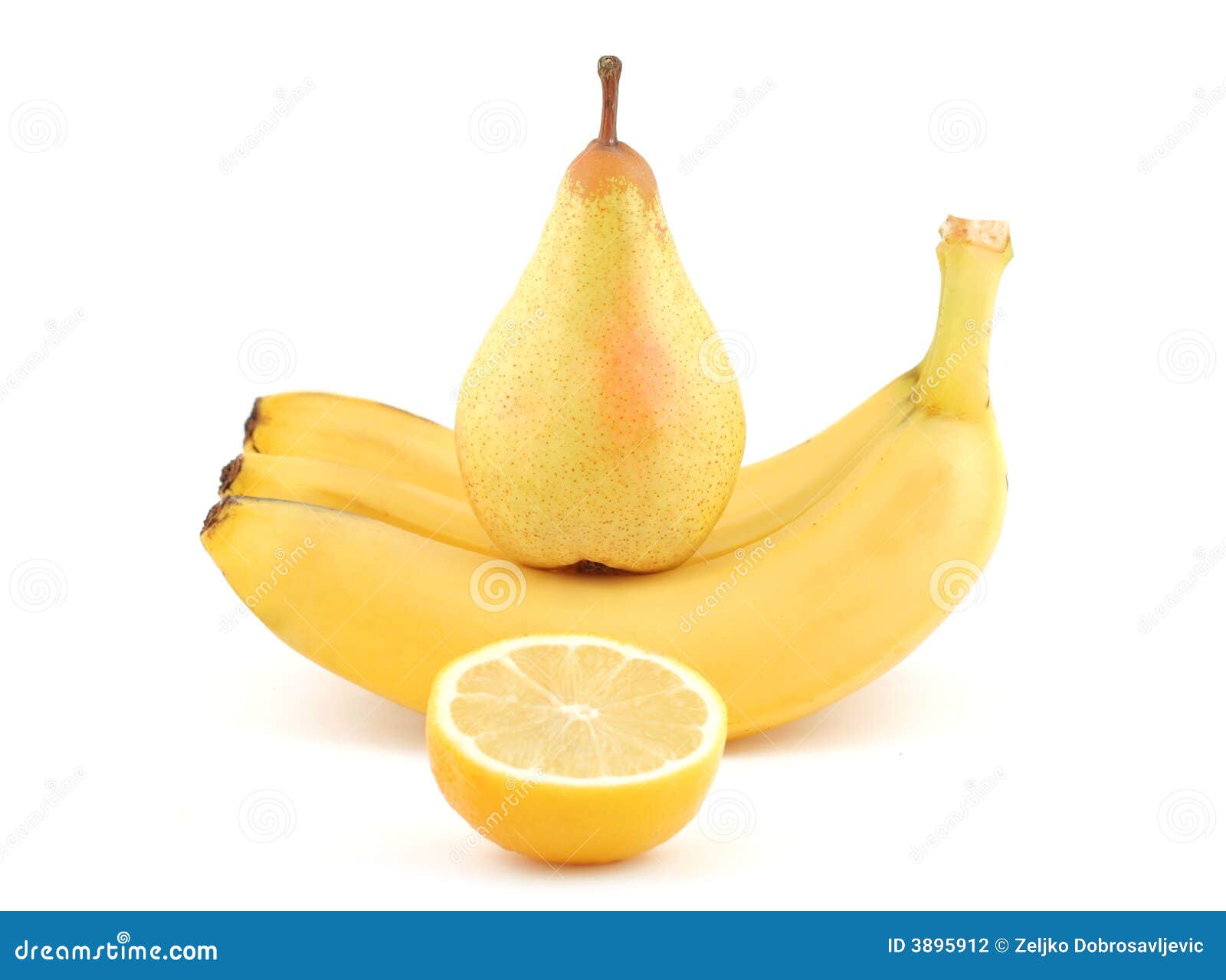 Pear Lemon and Bananas stock photo. Image of nature, juice 3895912