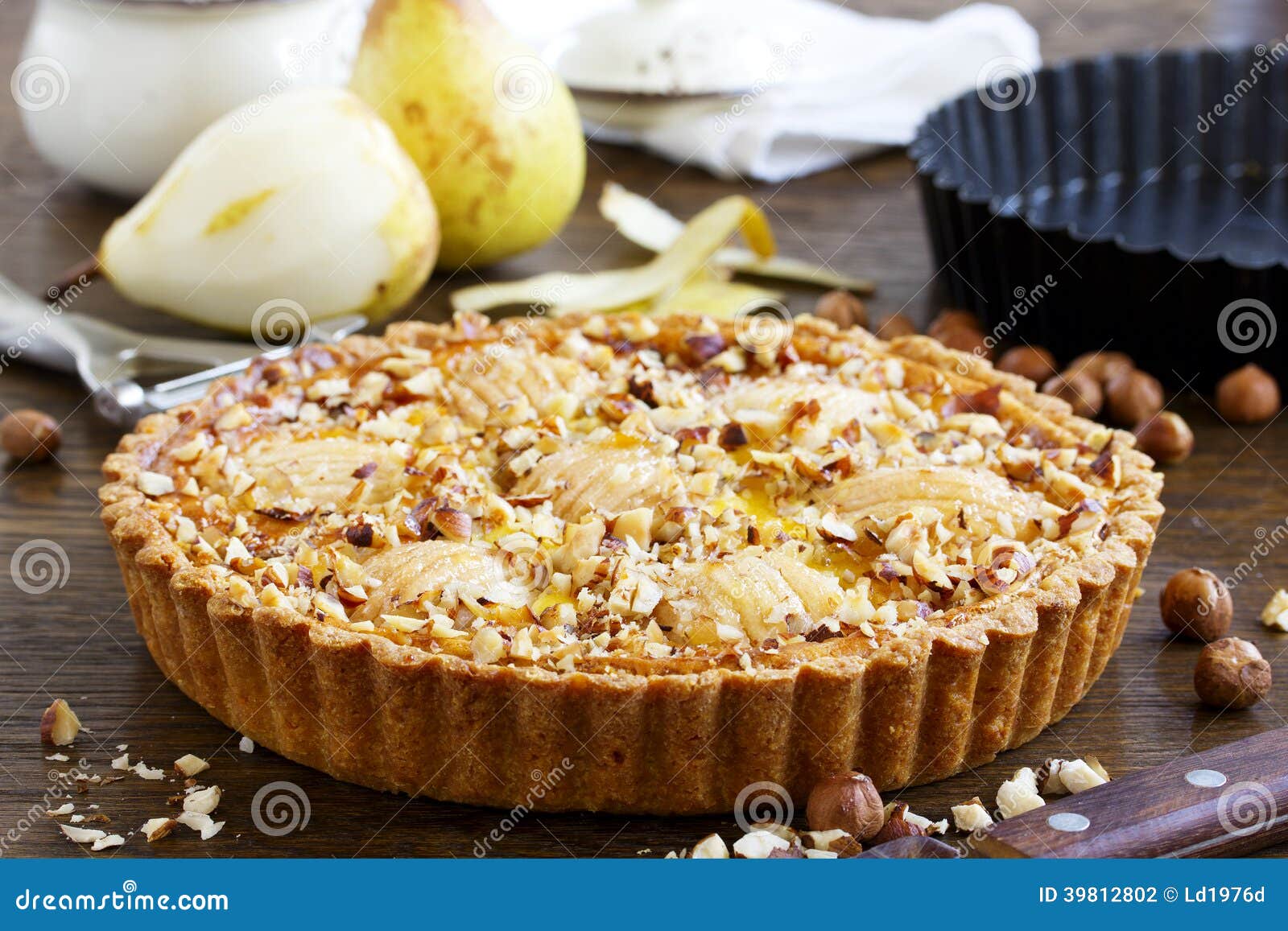 Pear pie stock photo. Image of food, pastry, cheese, summer 39812802