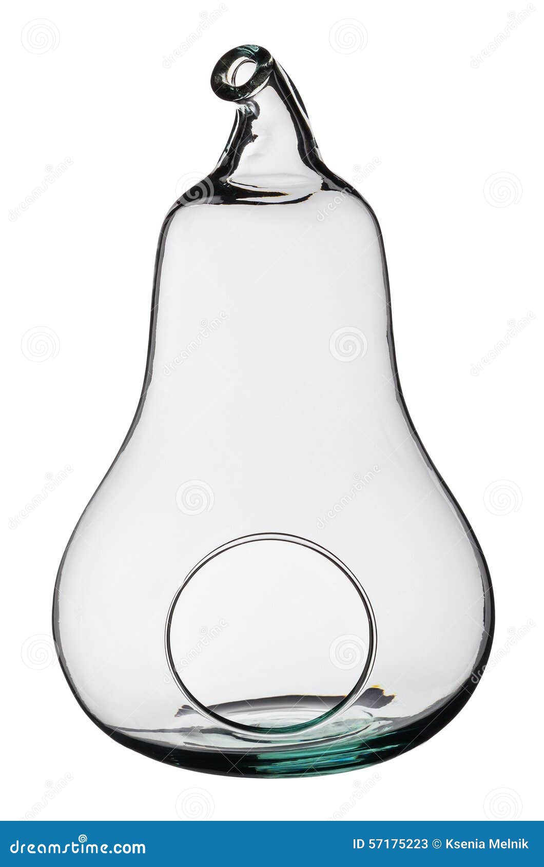Pear Shaped Glass Bowl stock image. Image of background 57175223