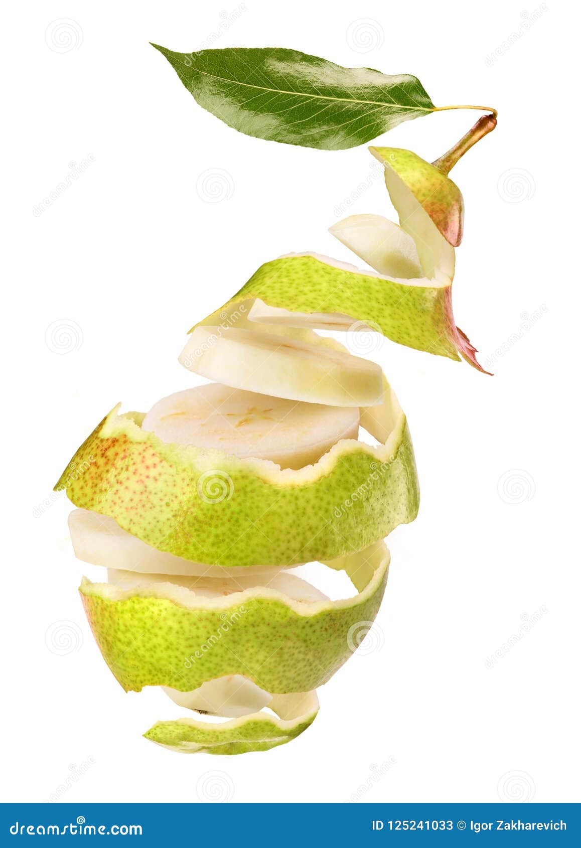 Pear with a skin stock image. Image of peach, juicy 125241033