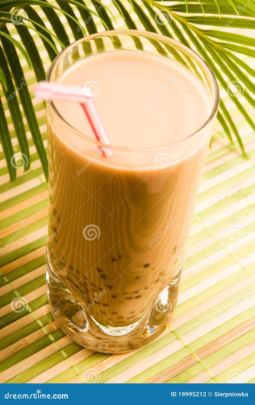 Pearl Milk Drink on White. Bubble Tea Stock Photo - Image of tropics