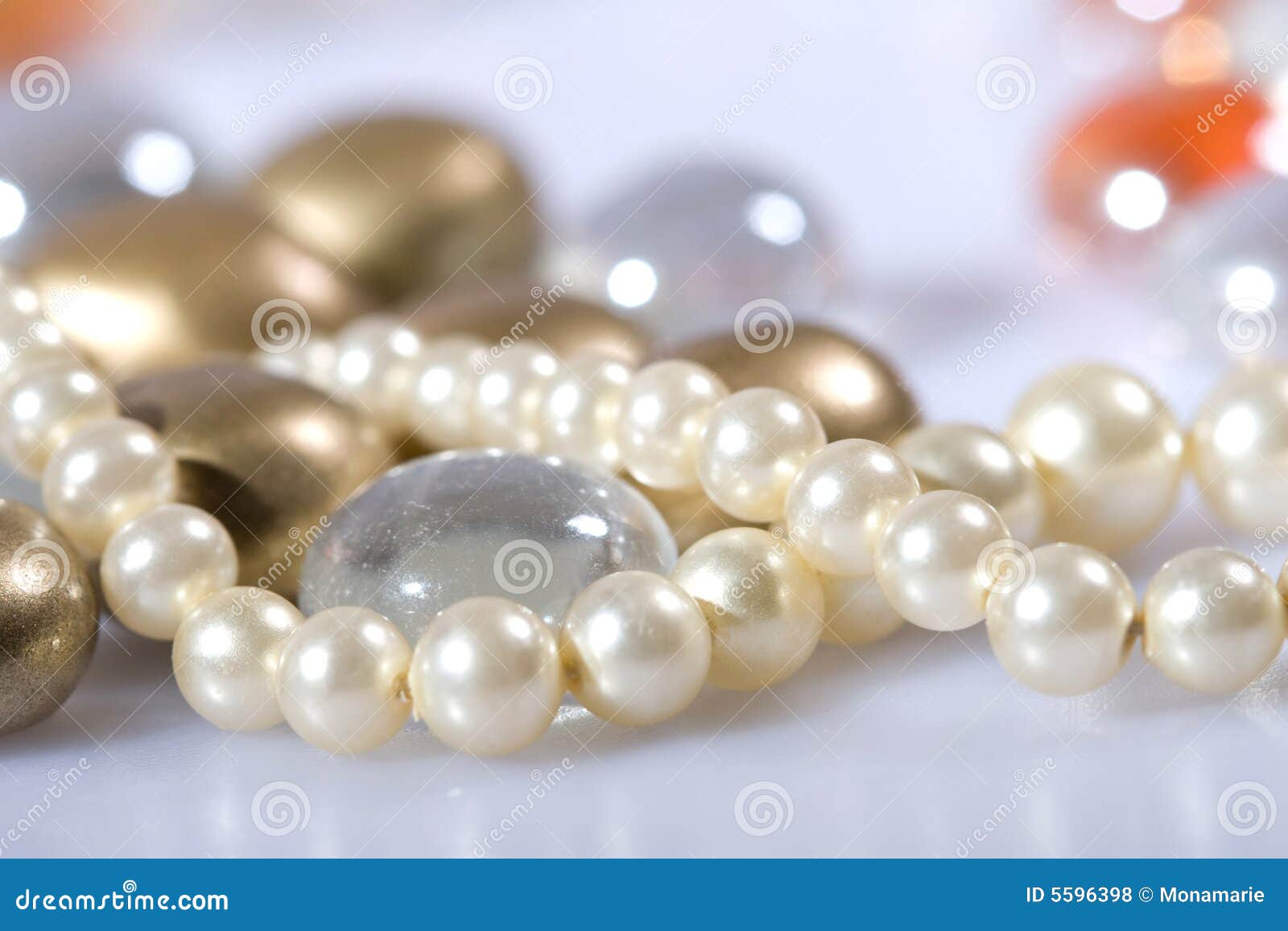 pearls and beads