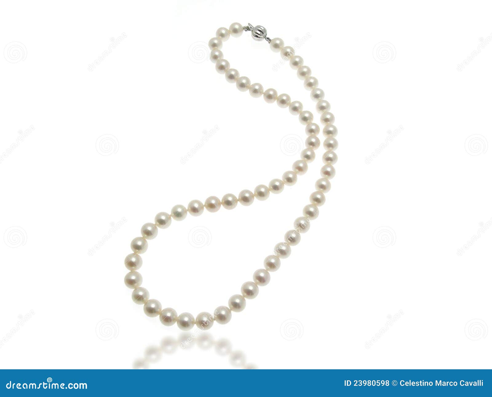 Pearls Necklace stock photo. Image of gold, isolated 23980598