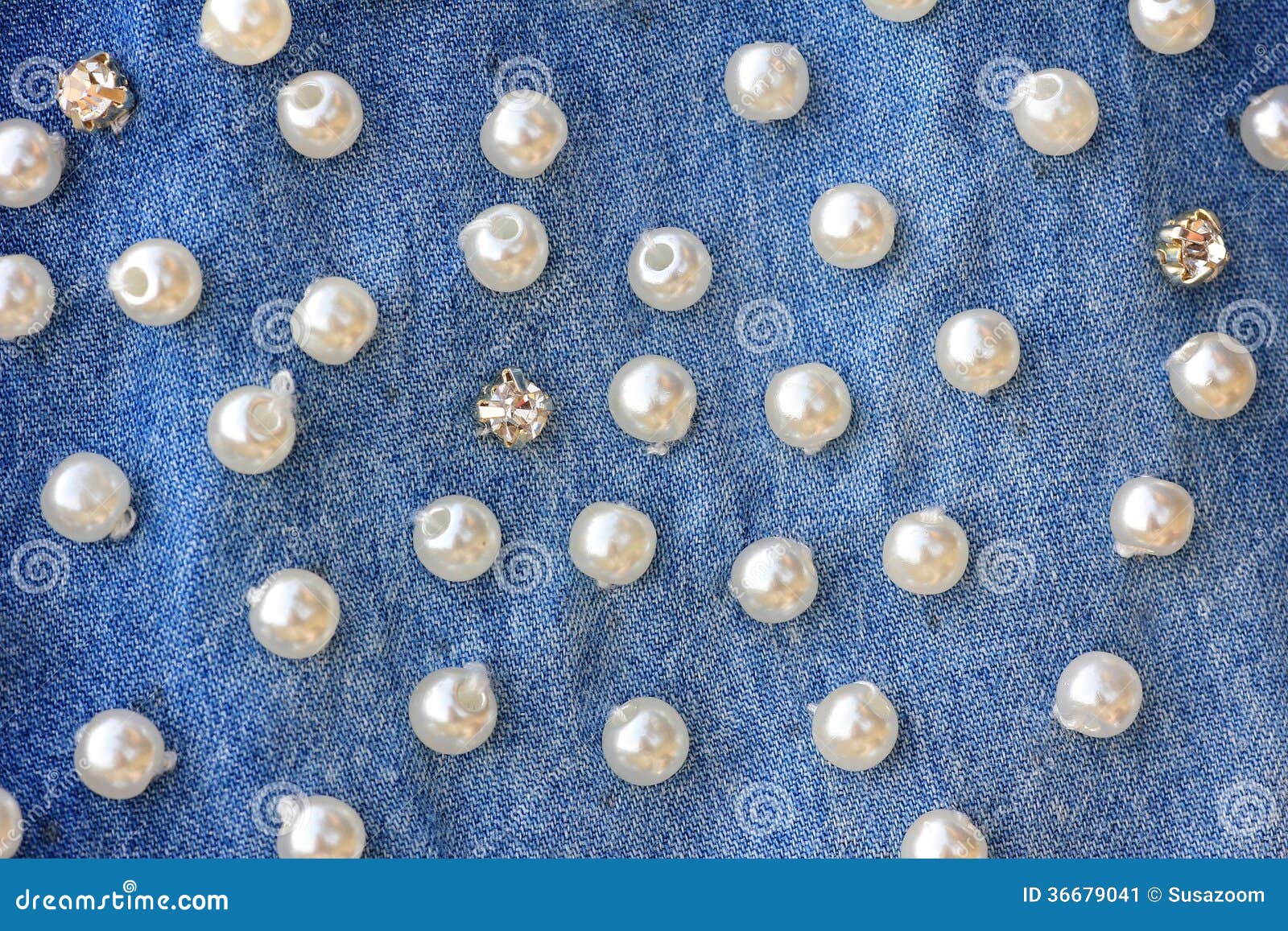 Blue jeans and pearls