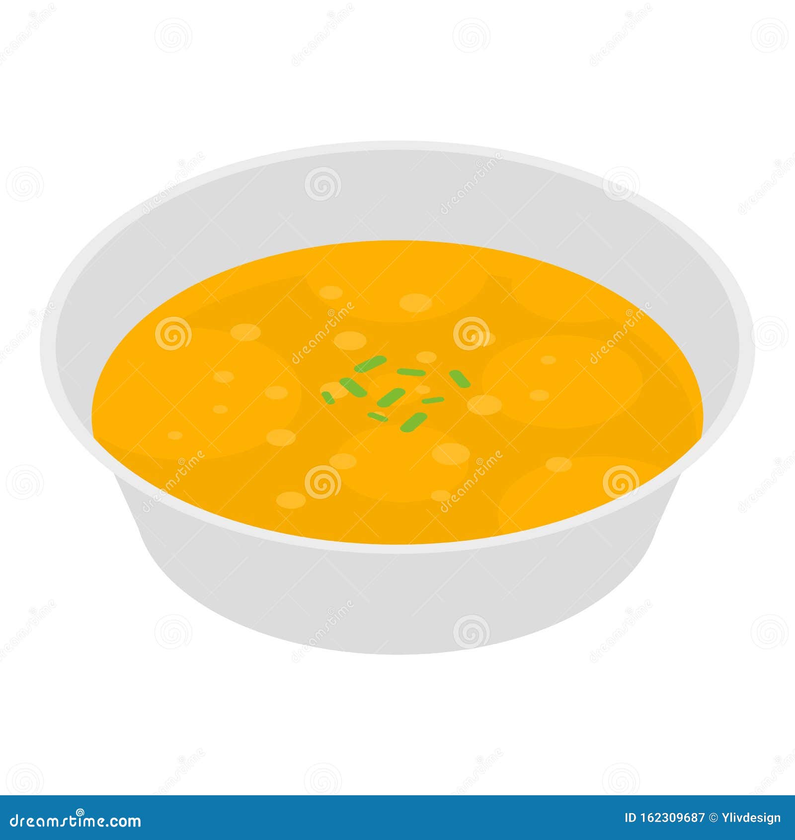 Peas Soup Icon, Isometric Style Stock Vector Illustration of appetizer, breakfast 162309687