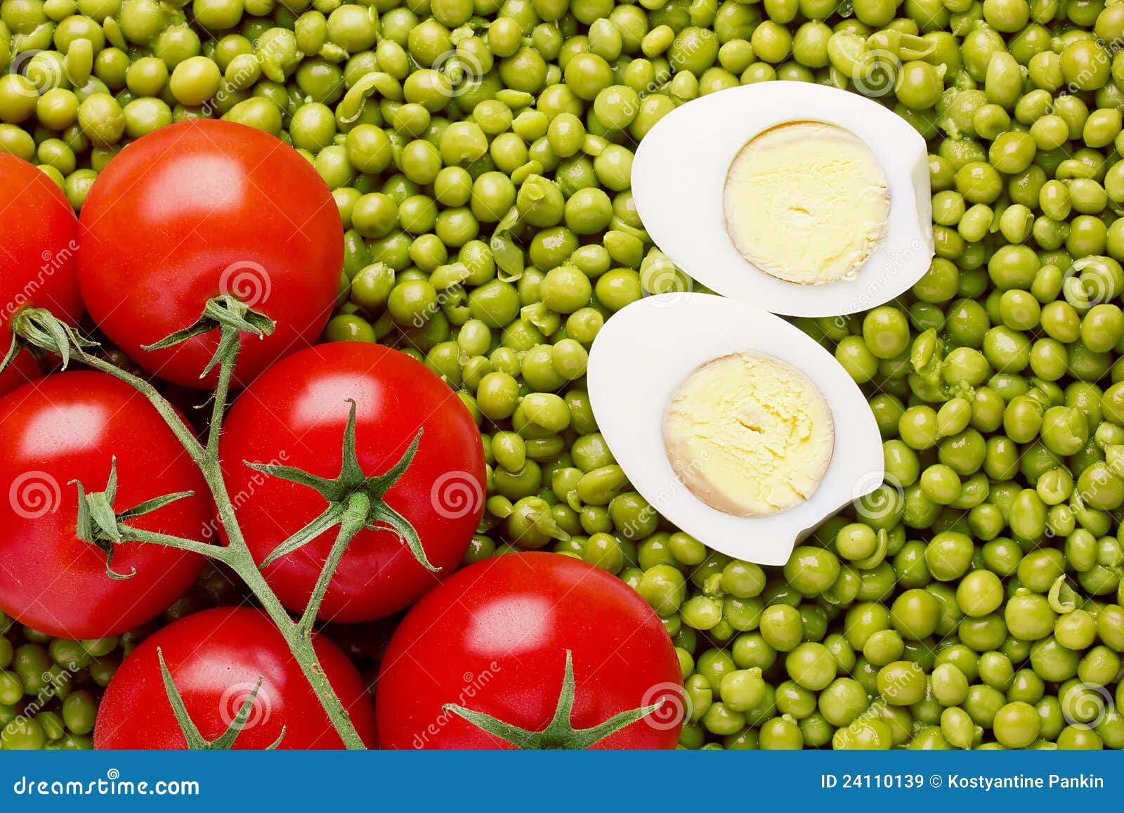Peas and Tomatoes stock image. Image of seeds, full, pile 24110139
