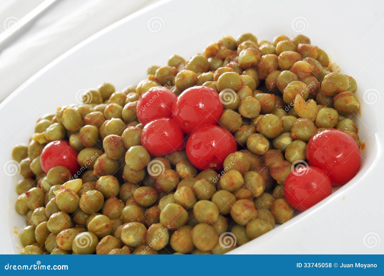 Peas and tomatoes stock photo. Image of natural, recipe 33745058